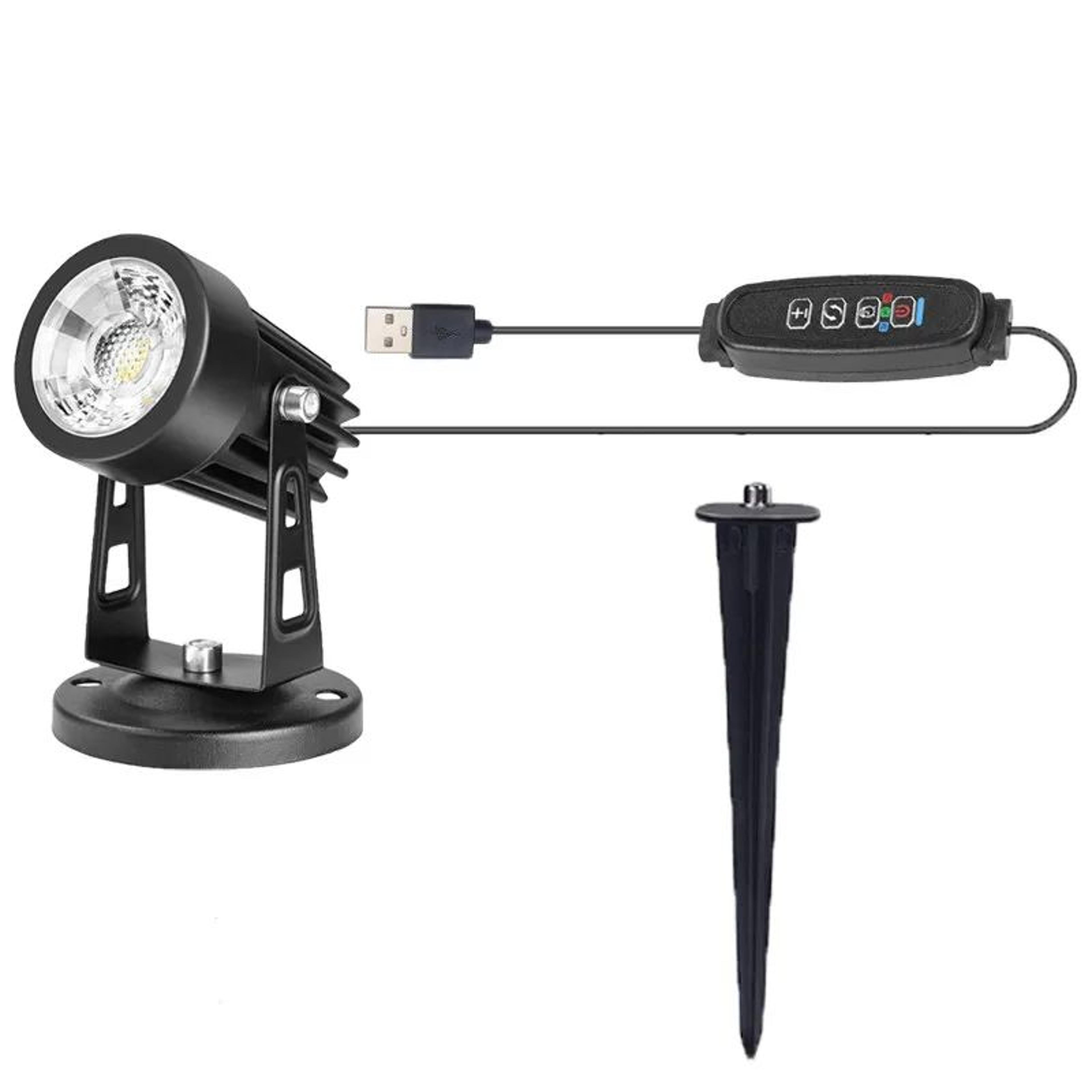 Indoor LED Accent Spotlight  Dimmable Uplight With Timer 3 Color Modes And 270 Degree Head For Plan 11