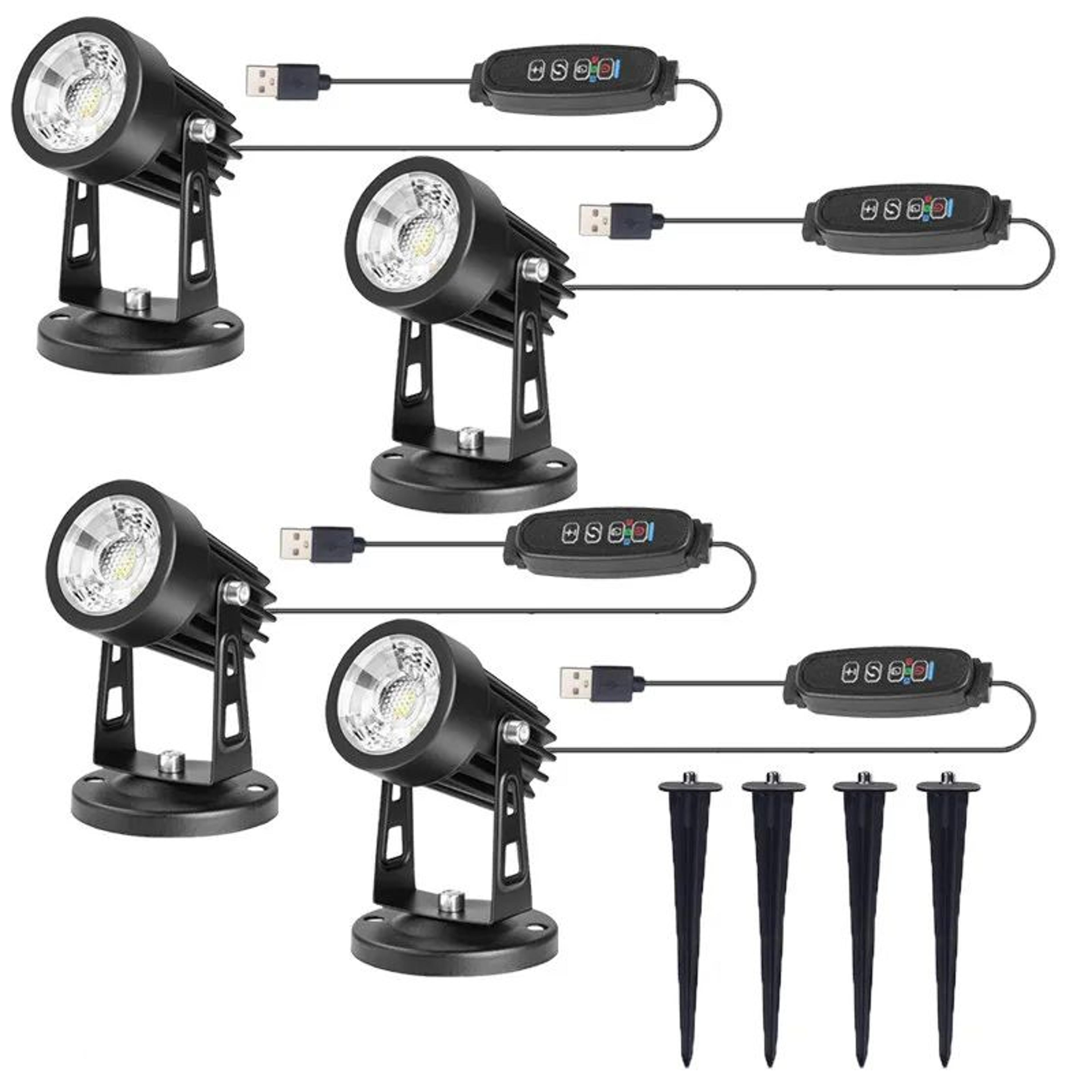 Indoor LED Accent Spotlight  Dimmable Uplight With Timer 3 Color Modes And 270 Degree Head For Plan 13