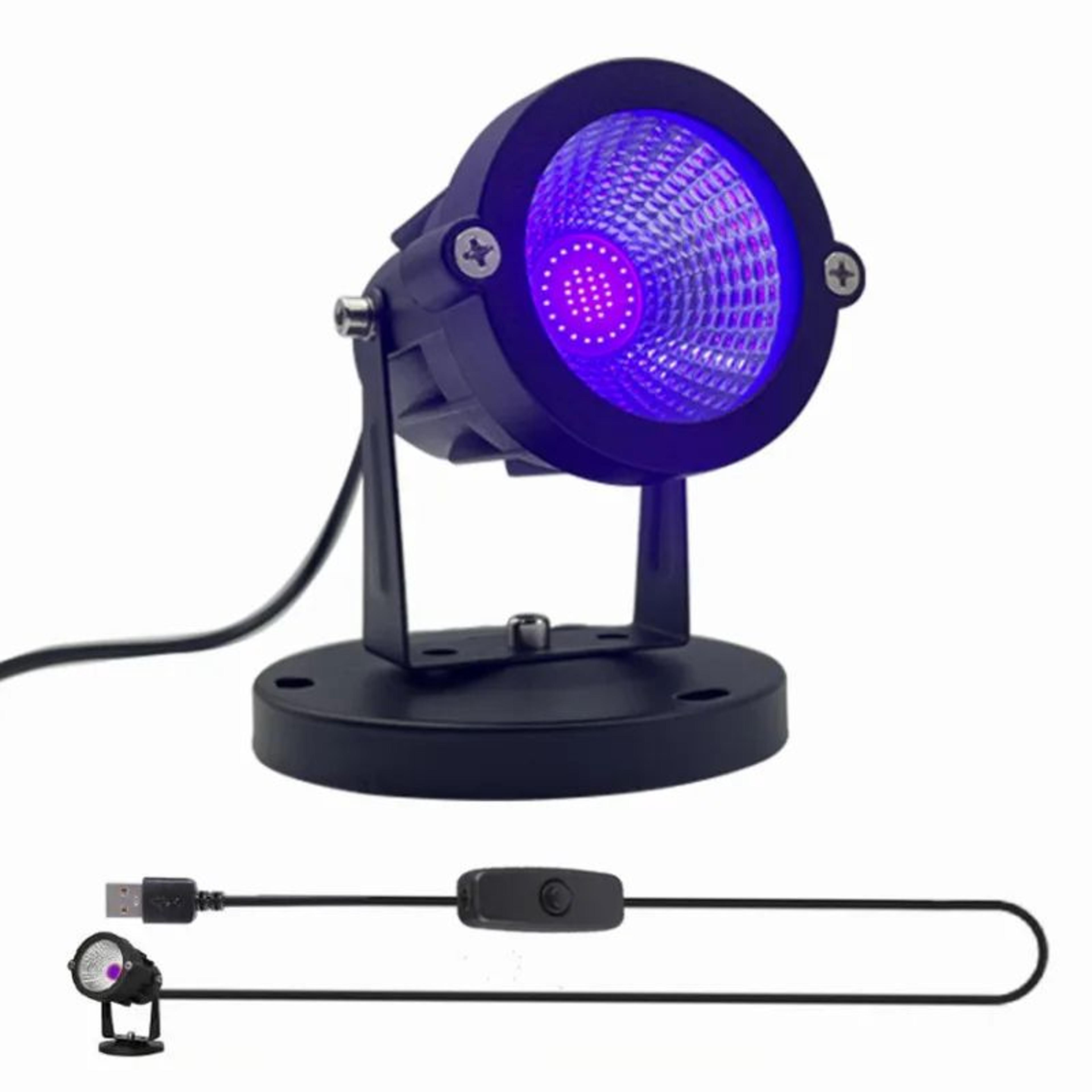 405nm UV LED Spotlight  10W USB Blacklight With On Off Switch For Resin 3D Print Curing Halloween   1