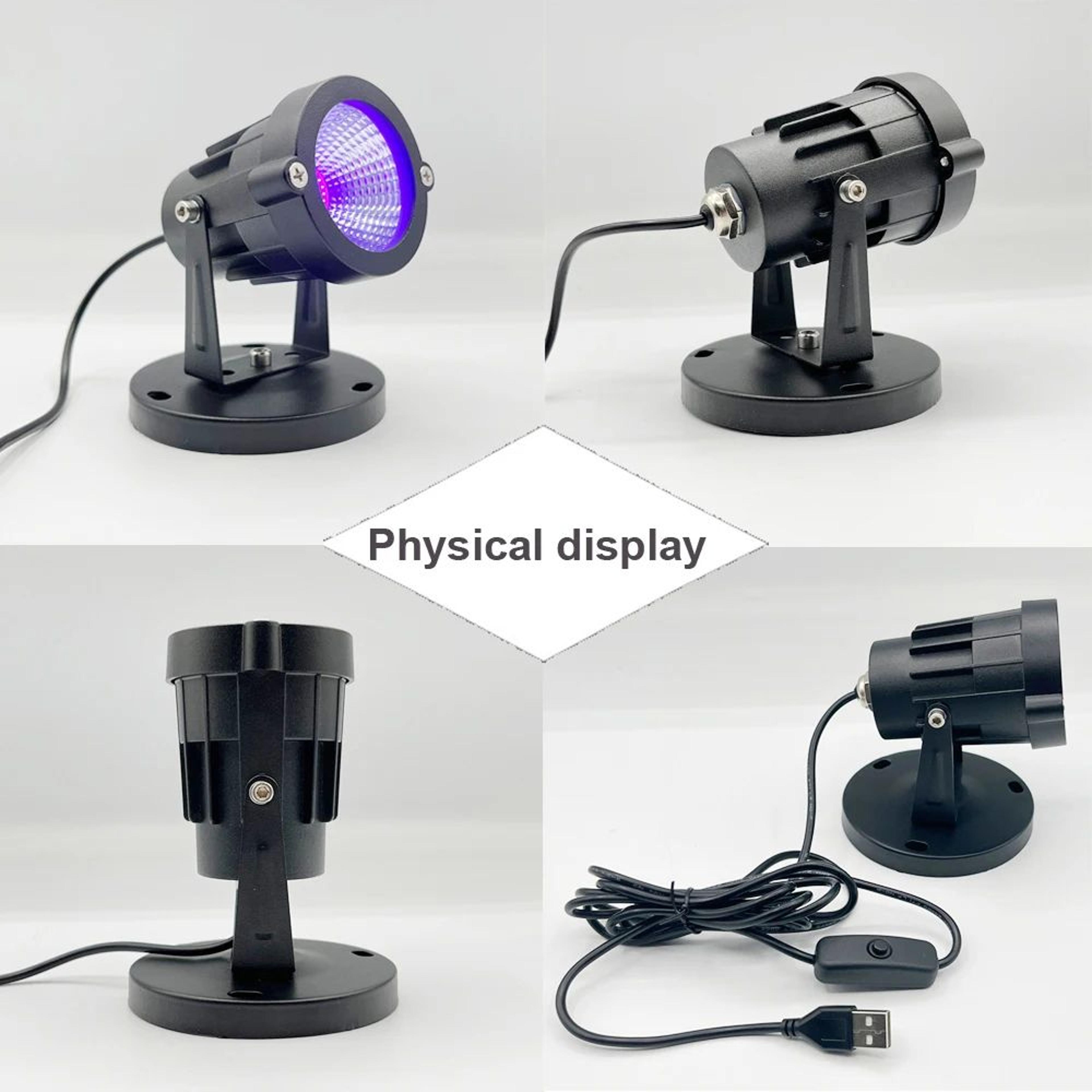 405nm UV LED Spotlight  10W USB Blacklight With On Off Switch For Resin 3D Print Curing Halloween   3