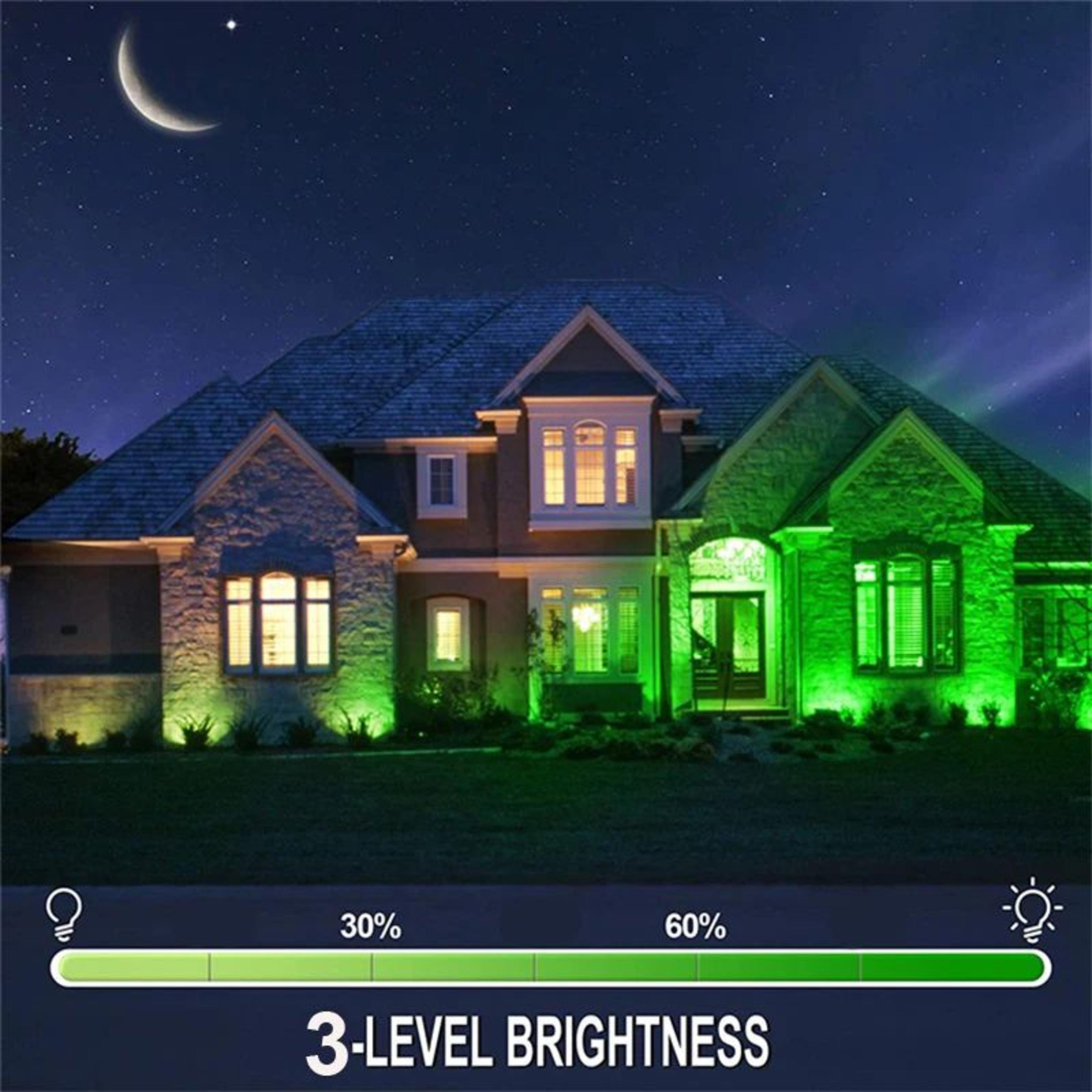 RGBW LED Lawn Light  6W Waterproof Landscape Spotlight With Remote For Garden Pathway Yard And Tree 8