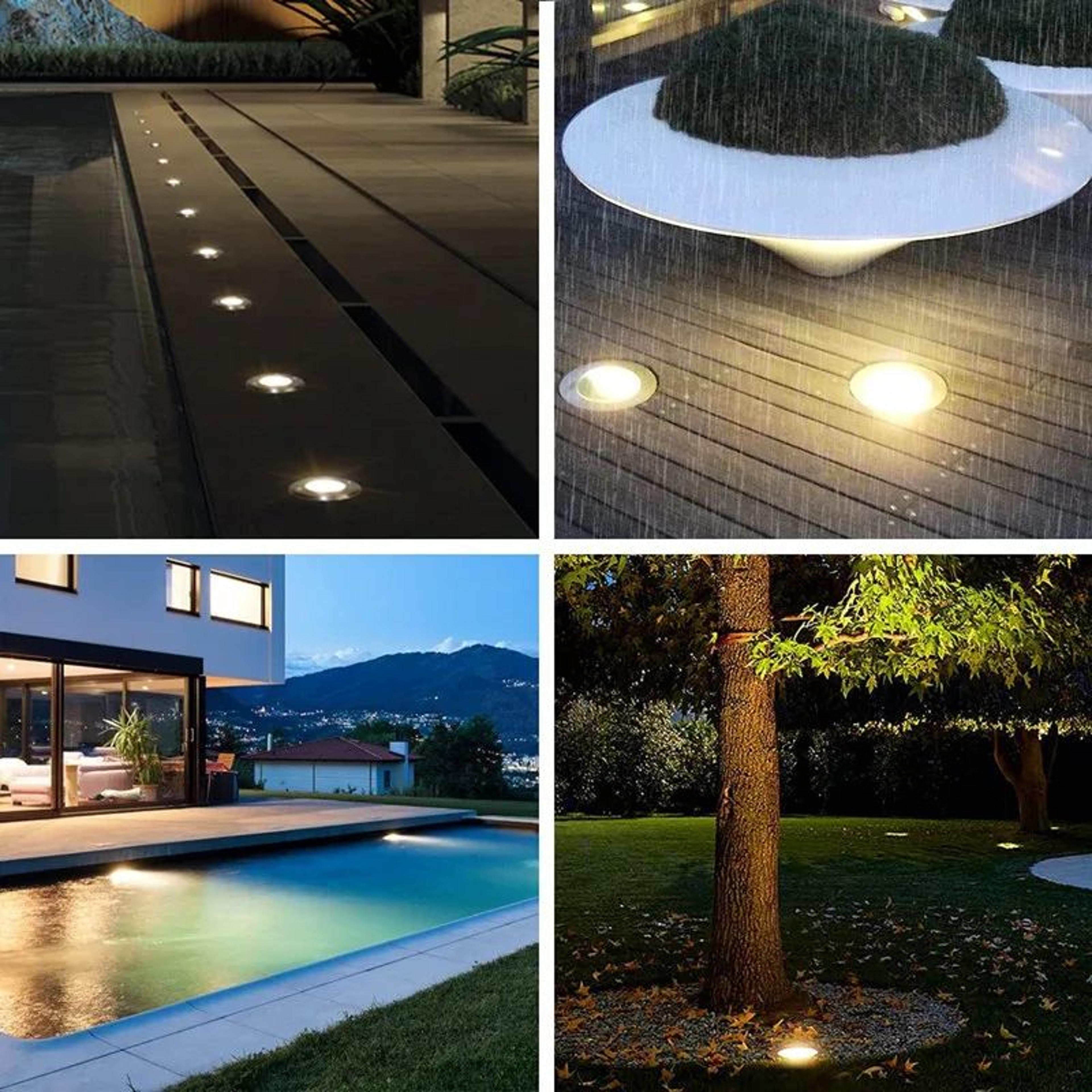 LED Underground Spotlight  6W Or 10W Waterproof InGround Light For Deck Steps Trees Paths And Garde