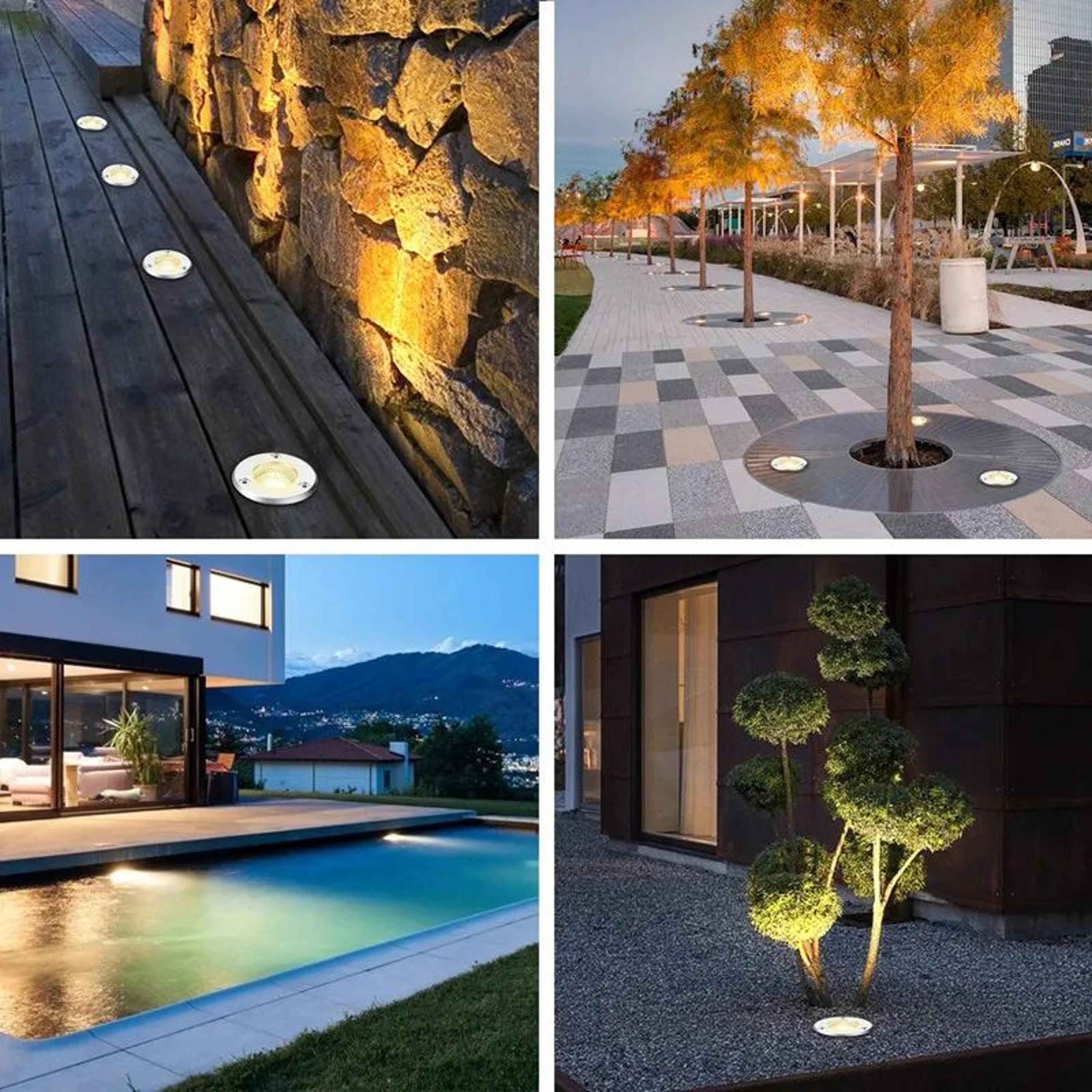 LED Underground Spotlight  6W Or 10W Waterproof InGround Light For Deck Steps Trees Paths And Garde