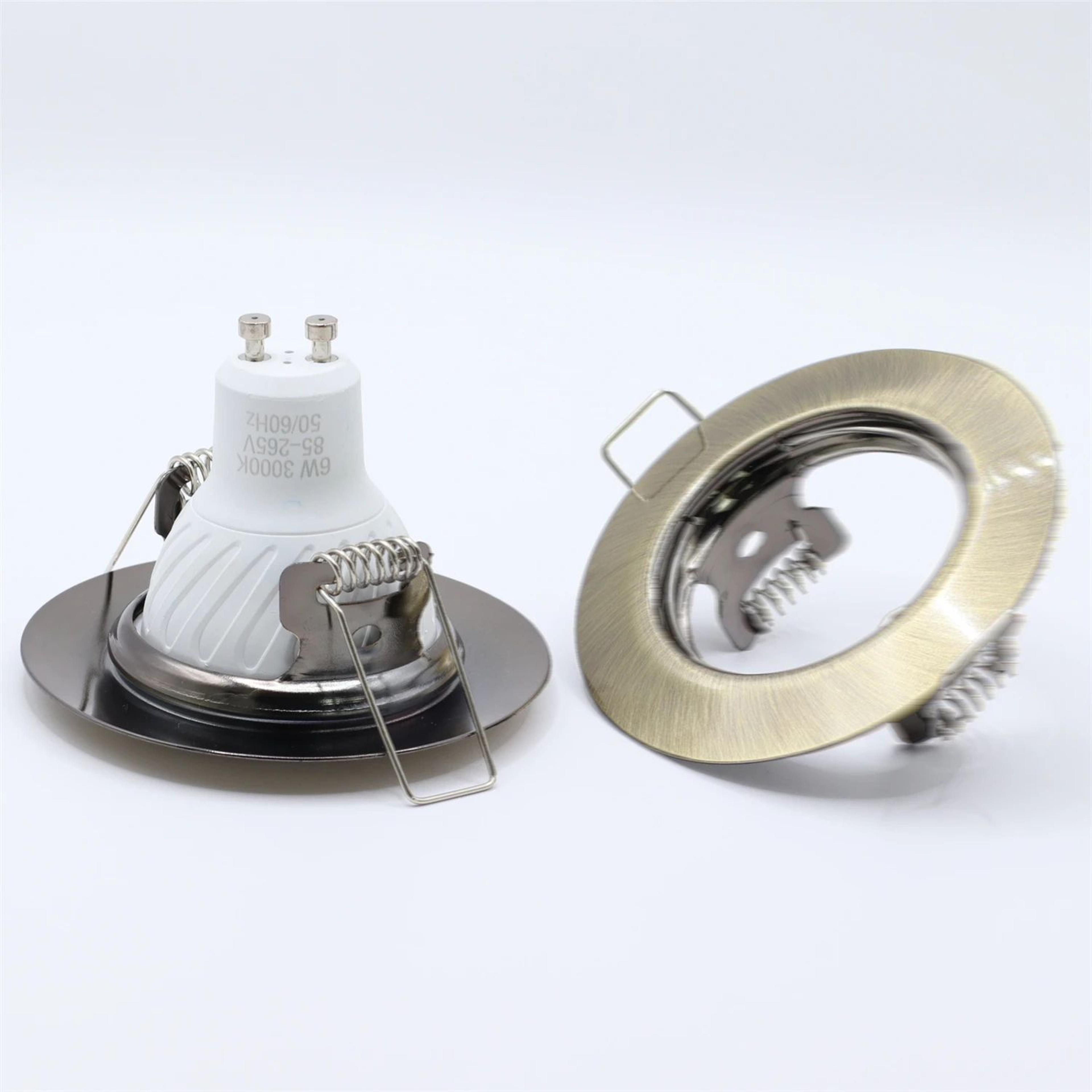 Adjustable MR16 Downlight Frame  Die Cast Metal Recessed Ceiling Spotlight Fitting With 217 In Cuto 3
