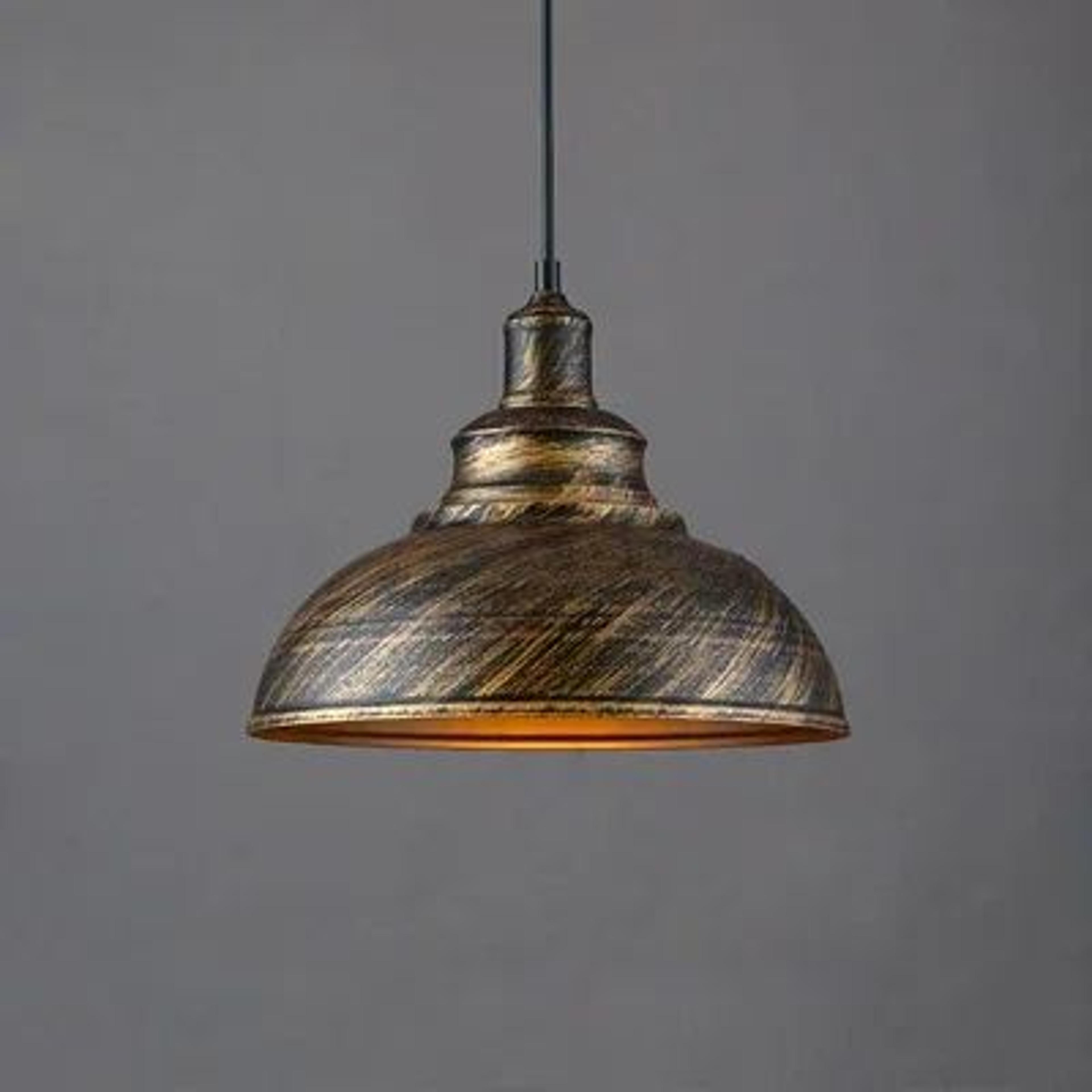 Vintage E27 Pendant Light  Retro Hanging Lamp In Black Silver Or Copper For Kitchen Dining Room Bar 13