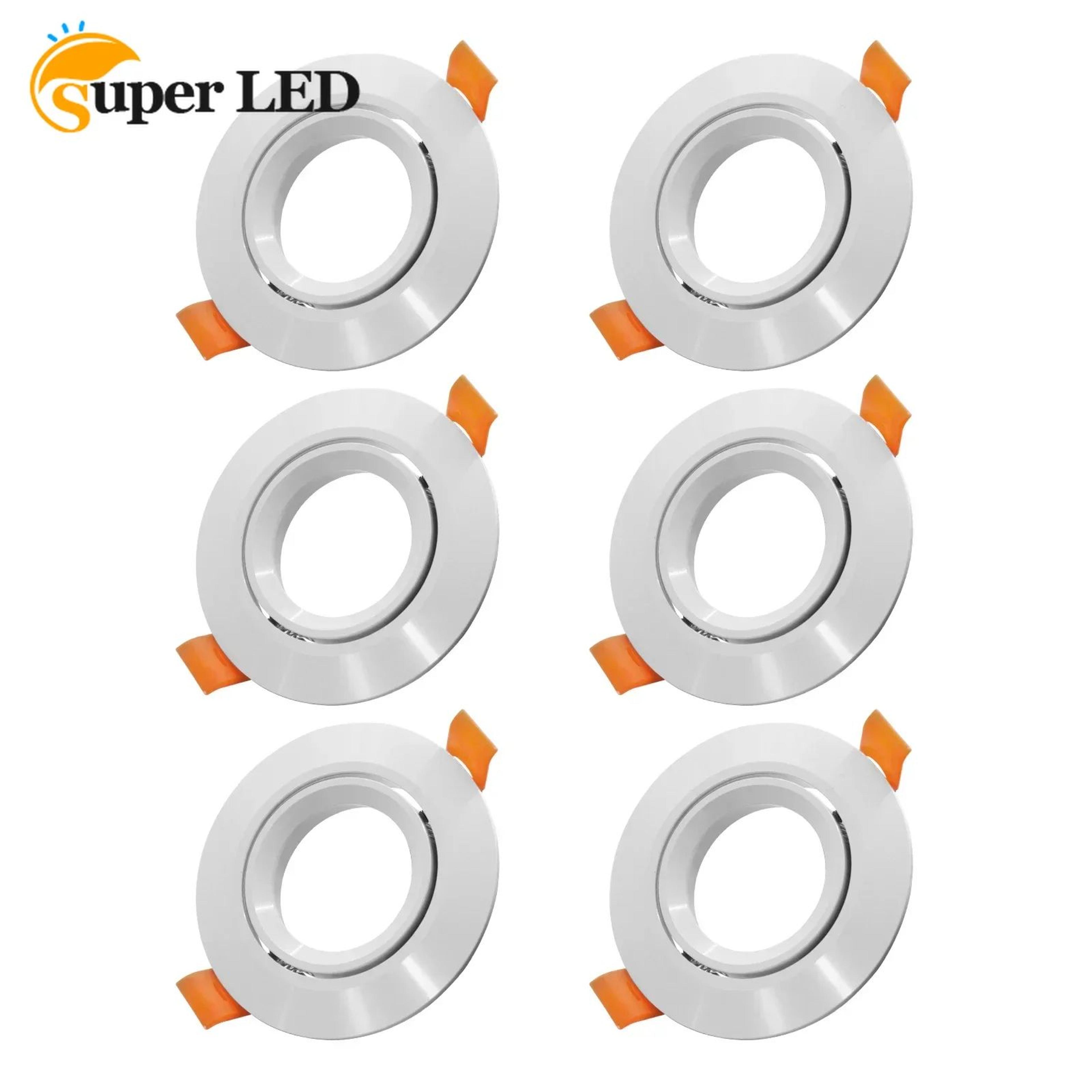 Adjustable GU10 MR16 Downlight Frame  Aluminum Ceiling Fitting In Silver White Or Black With 276 In 1