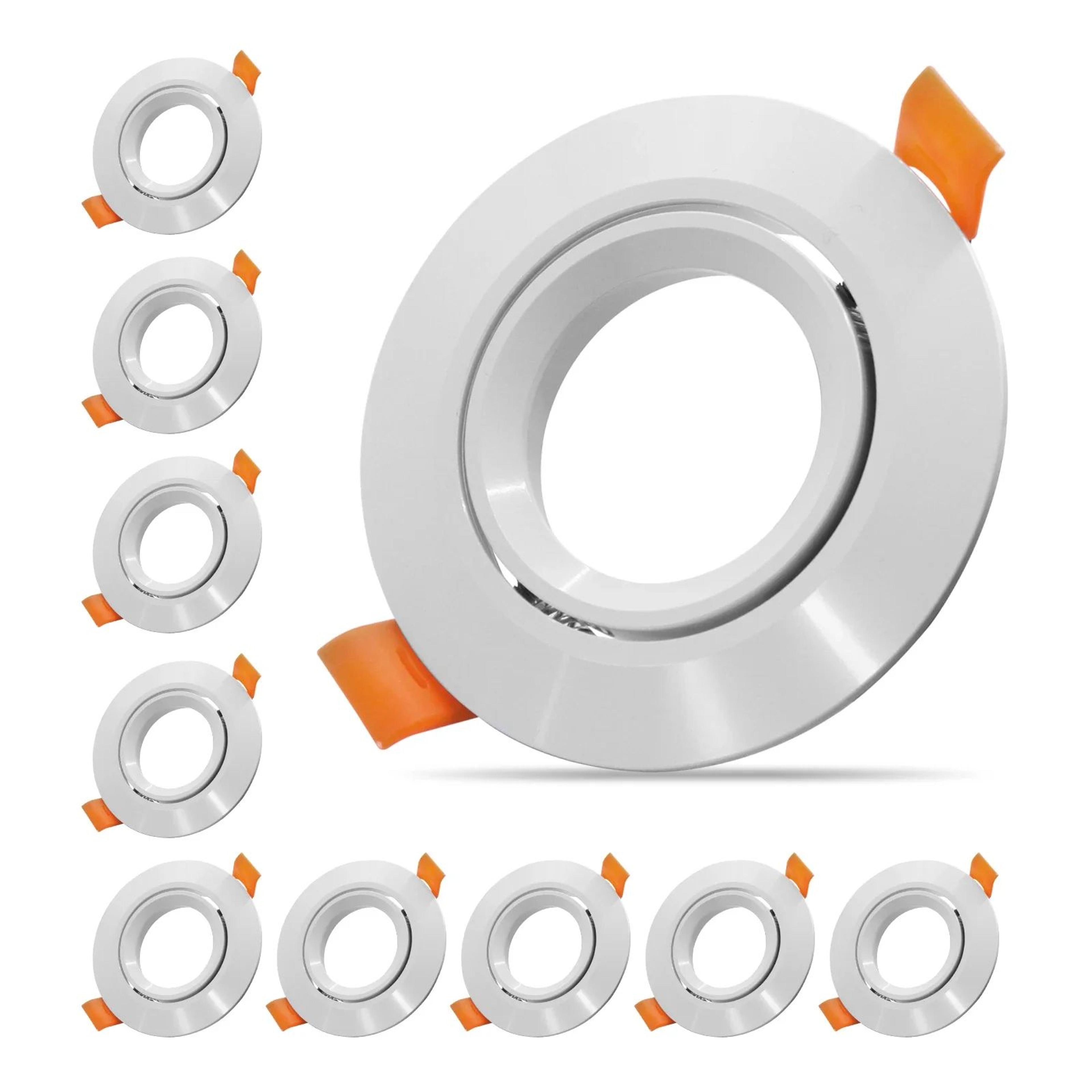 Adjustable GU10 MR16 Downlight Frame  Aluminum Ceiling Fitting In Silver White Or Black With 276 In 2