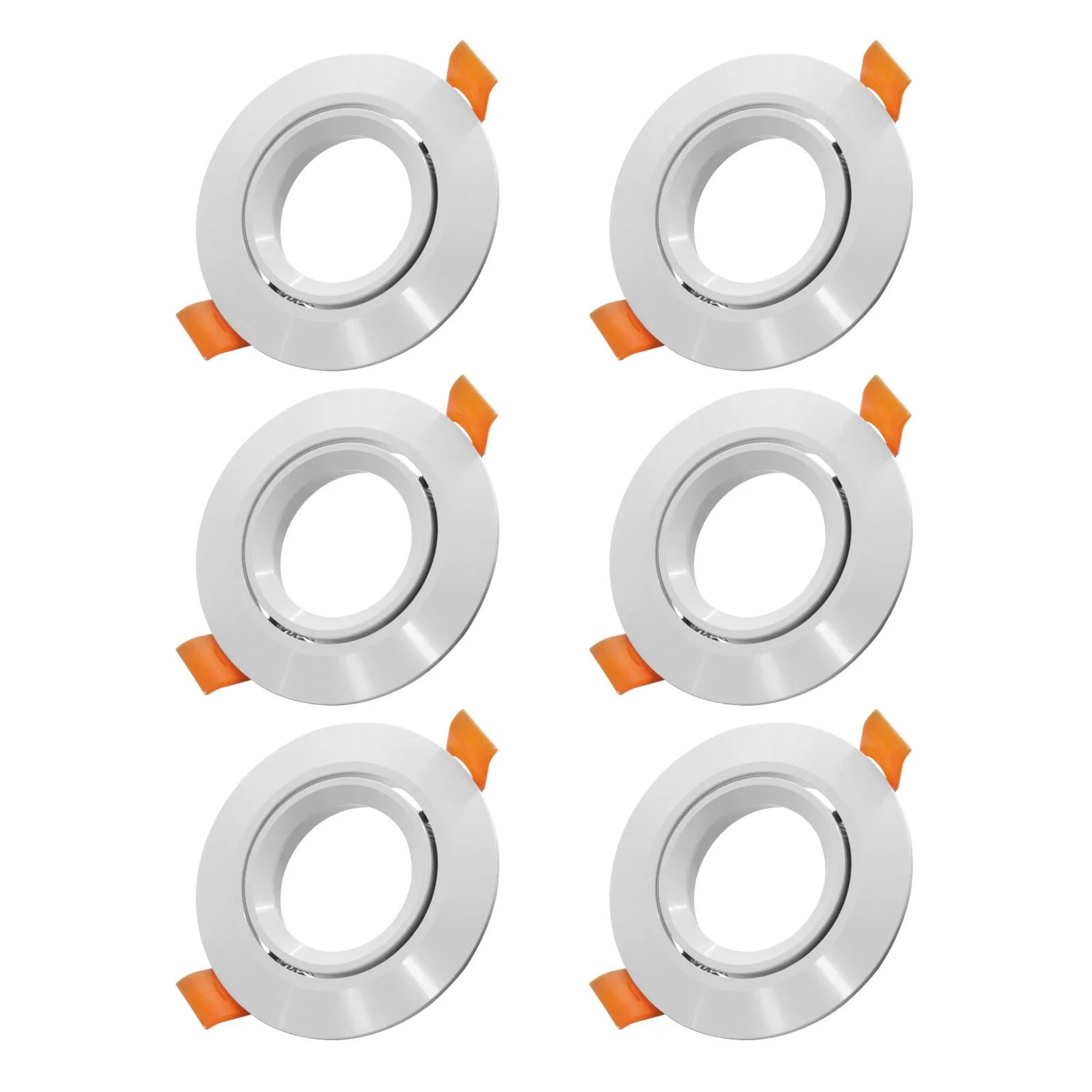 Adjustable GU10 MR16 Downlight Frame  Aluminum Ceiling Fitting In Silver White Or Black With 276 In 11