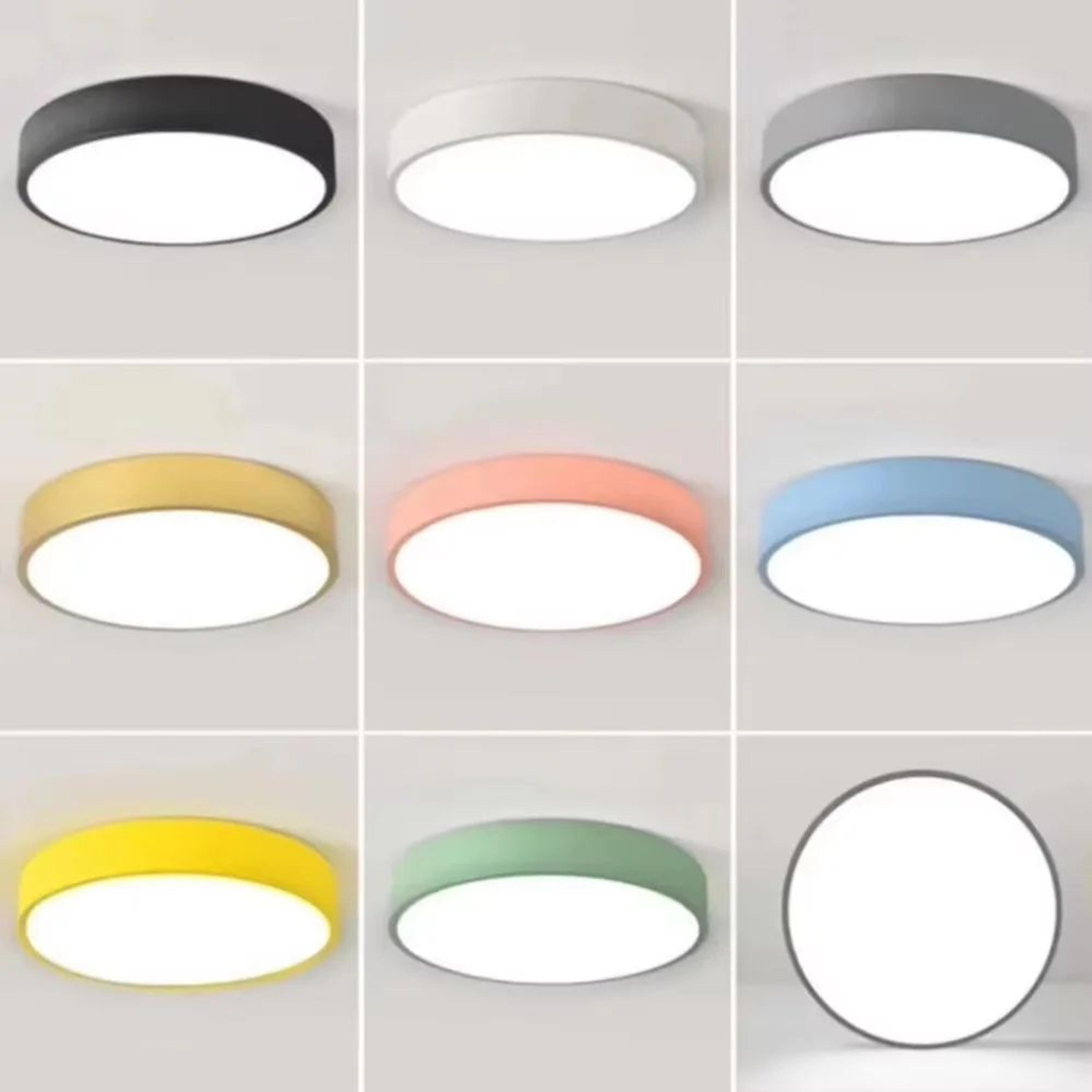 Modern Round LED Ceiling Light  Acrylic Lamp With Warm Cool Or Dimmable Options For Living Room Bed 3