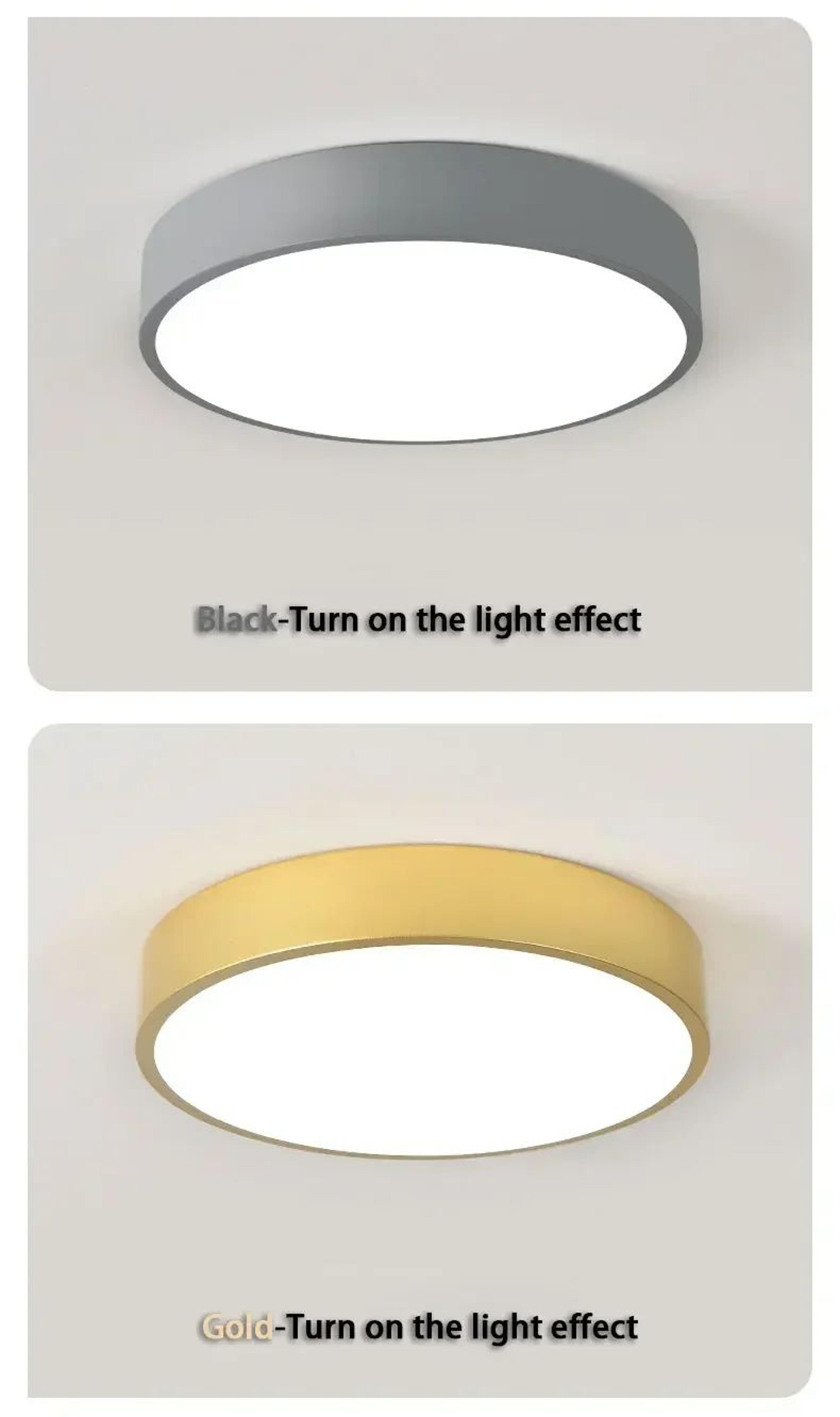 Modern Round LED Ceiling Light  Acrylic Lamp With Warm Cool Or Dimmable Options For Living Room Bed 6