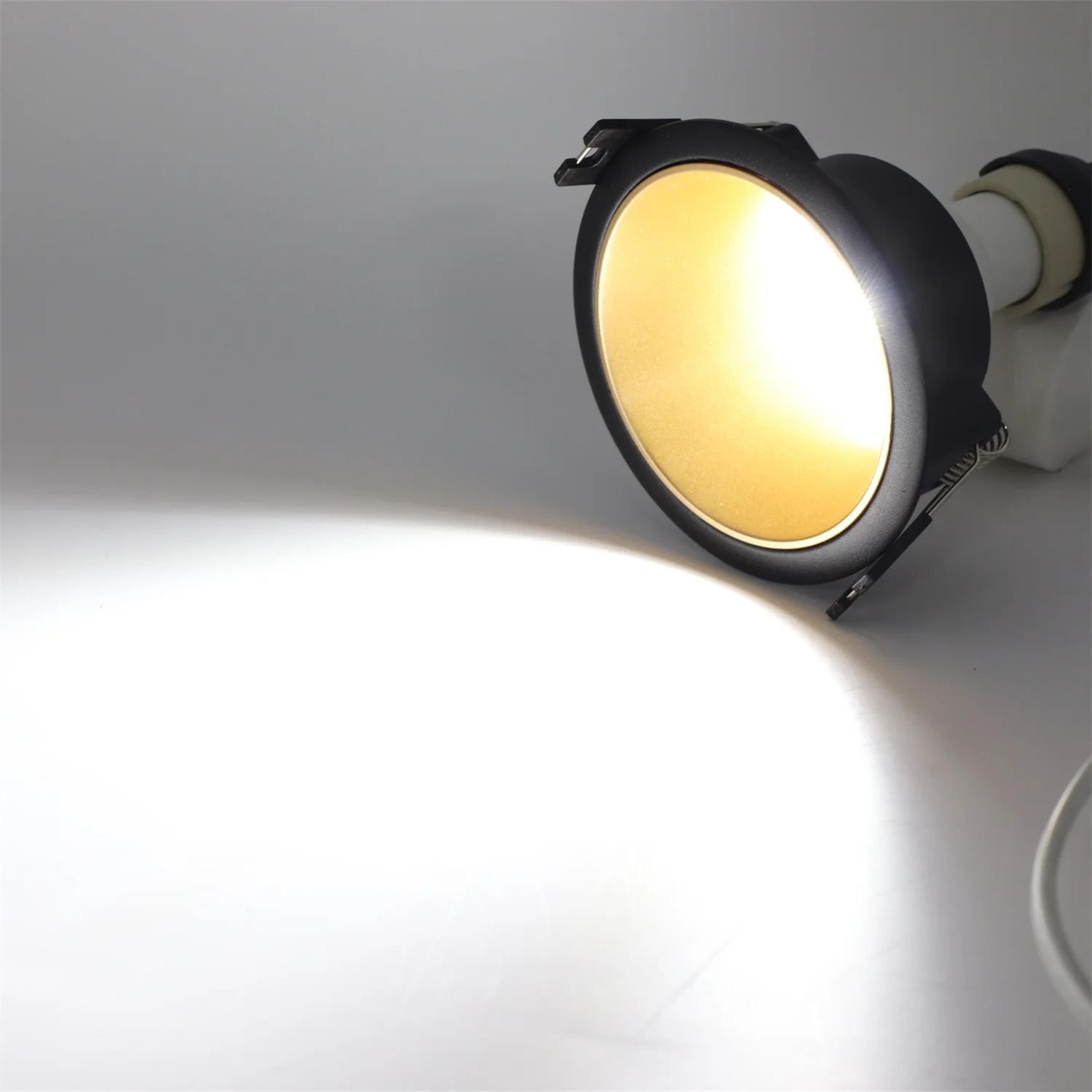 round fixed downlight frame – aluminum alloy gu10 mr16 ceiling spotlight fitting with 2.95 in cutout for home lighting