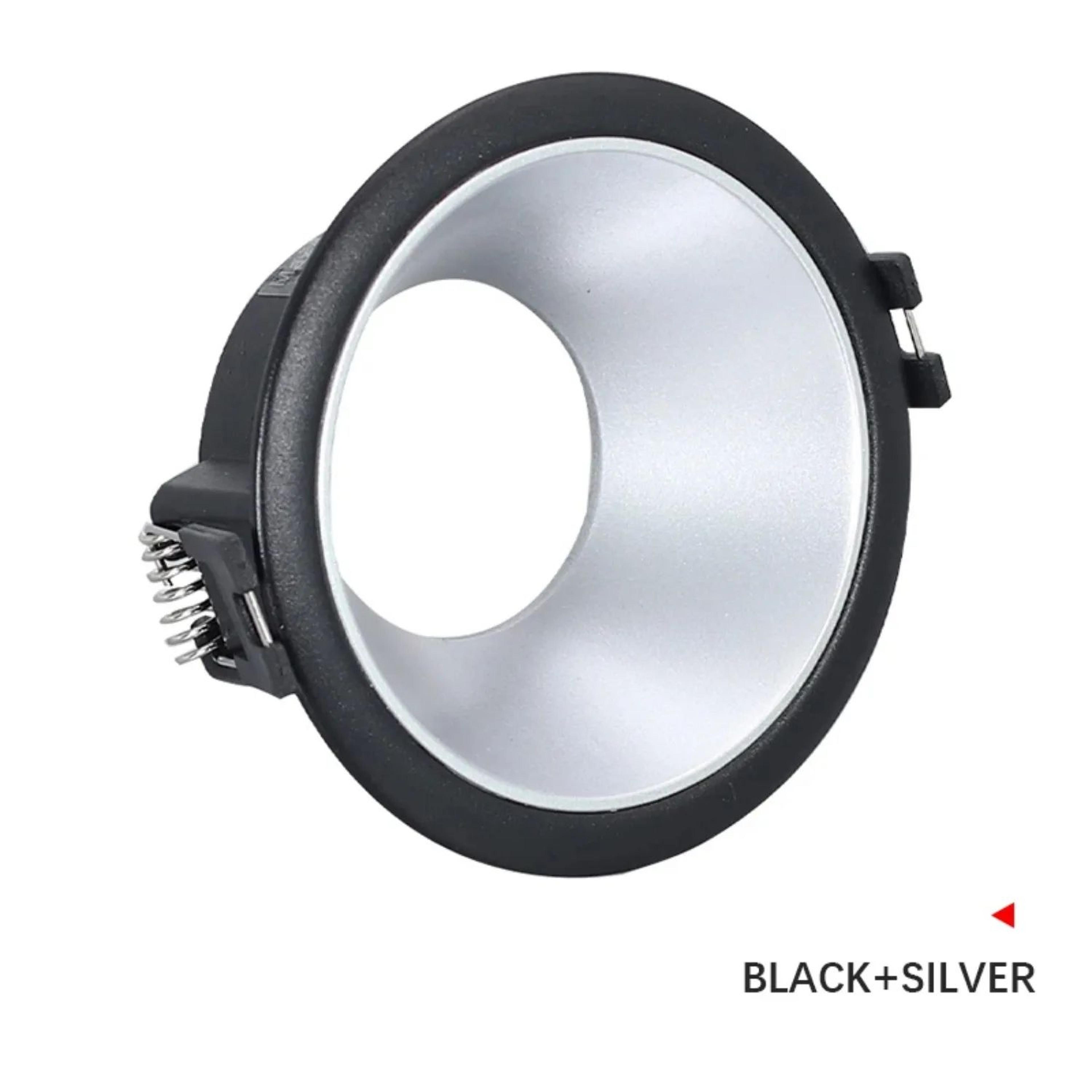 Round Fixed Downlight Frame  Aluminum Alloy GU10 MR16 Ceiling Spotlight Fitting With 295 In Cutout  9