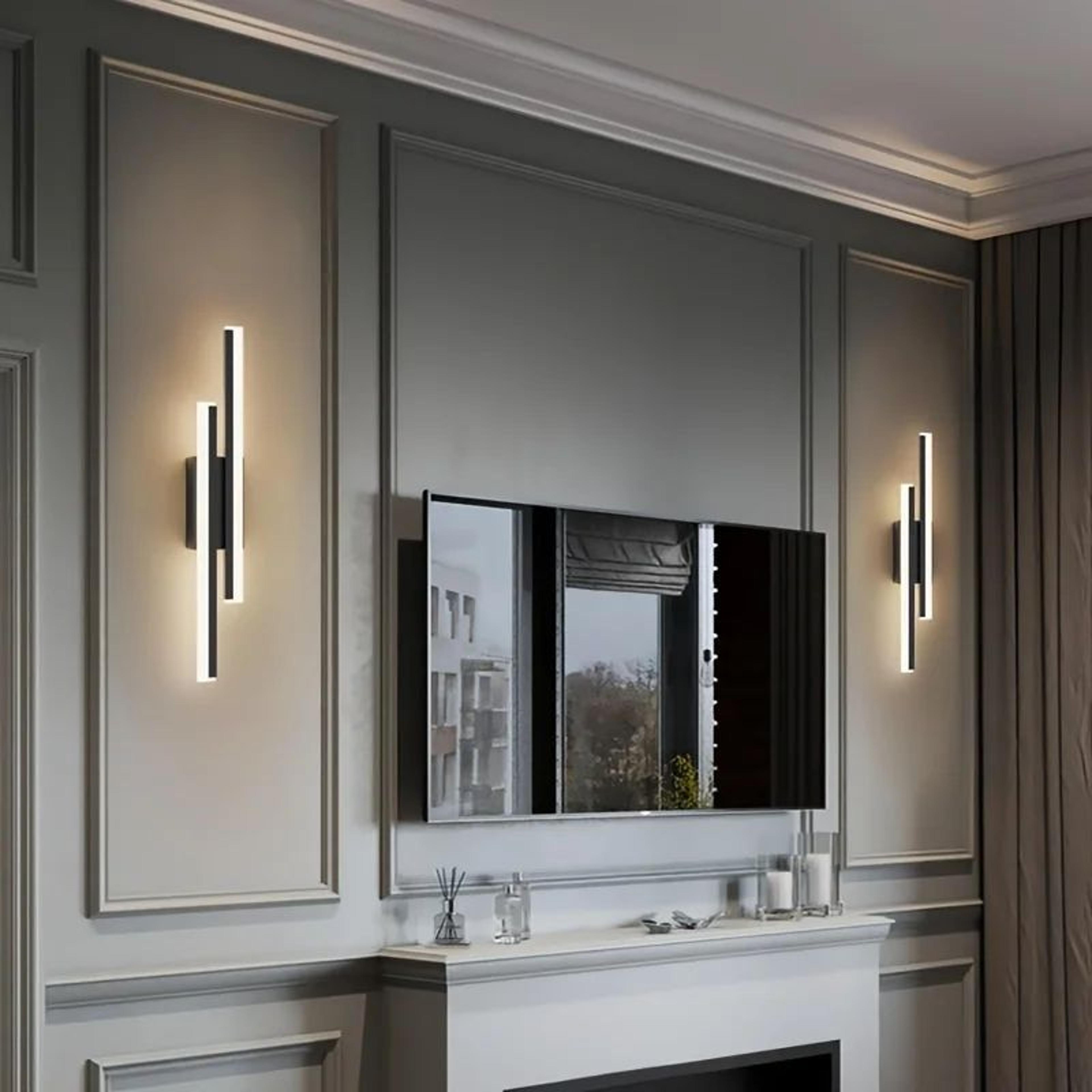 Dimmable LED Strip Wall Light  Nordic 3 Color Sconce For Bedroom Bedside Living Room Feature Wall A