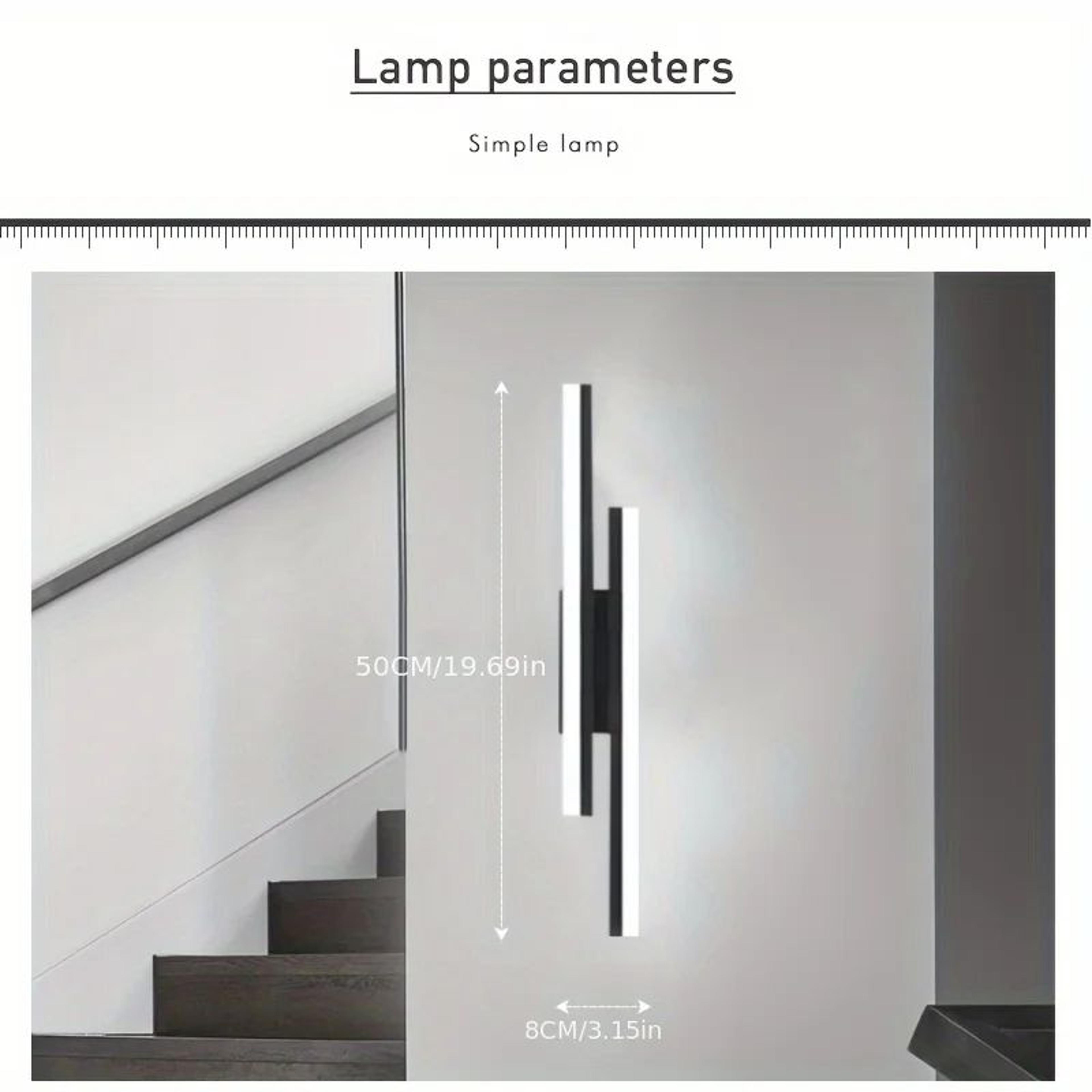 Dimmable LED Strip Wall Light  Nordic 3 Color Sconce For Bedroom Bedside Living Room Feature Wall A
