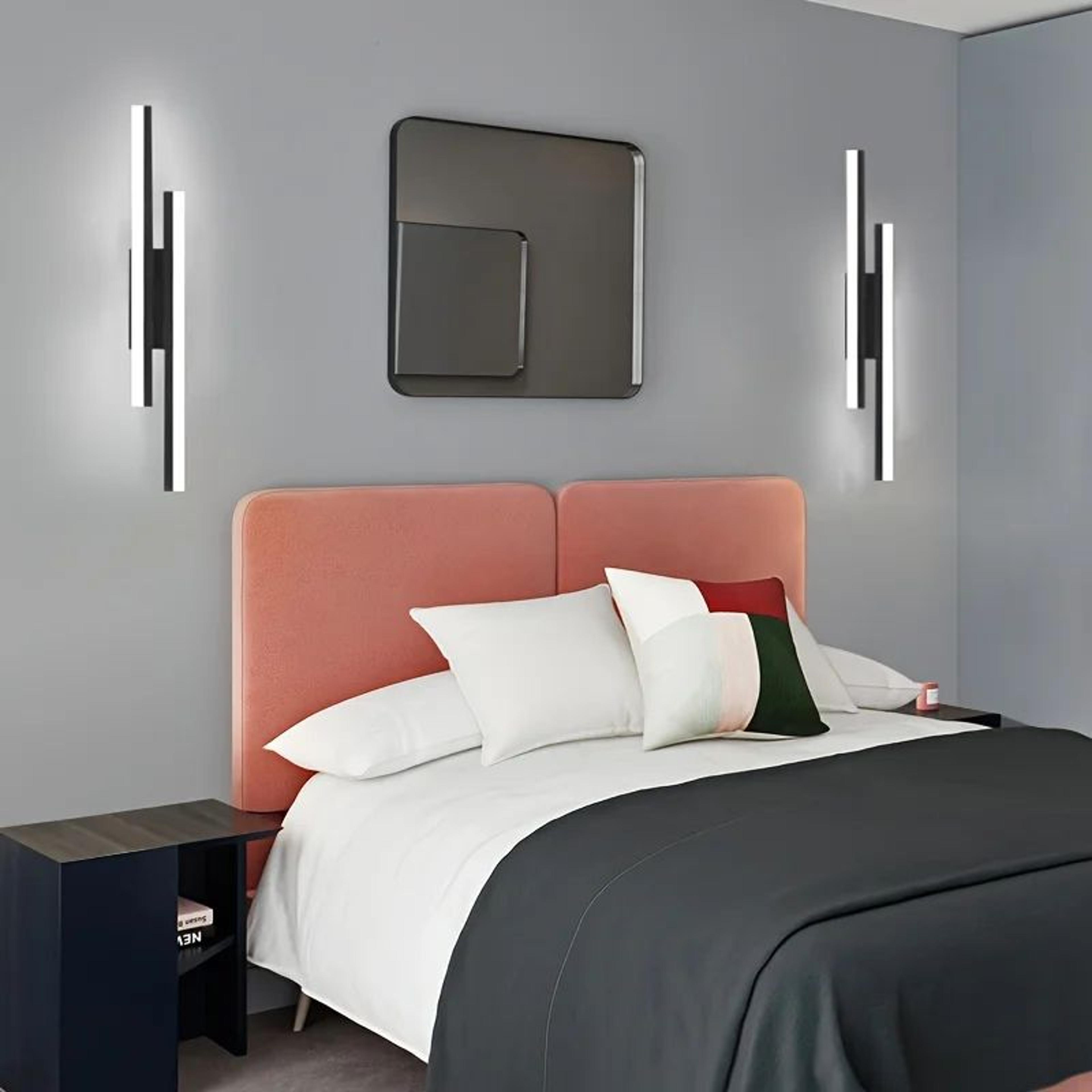 Dimmable LED Strip Wall Light  Nordic 3 Color Sconce For Bedroom Bedside Living Room Feature Wall A