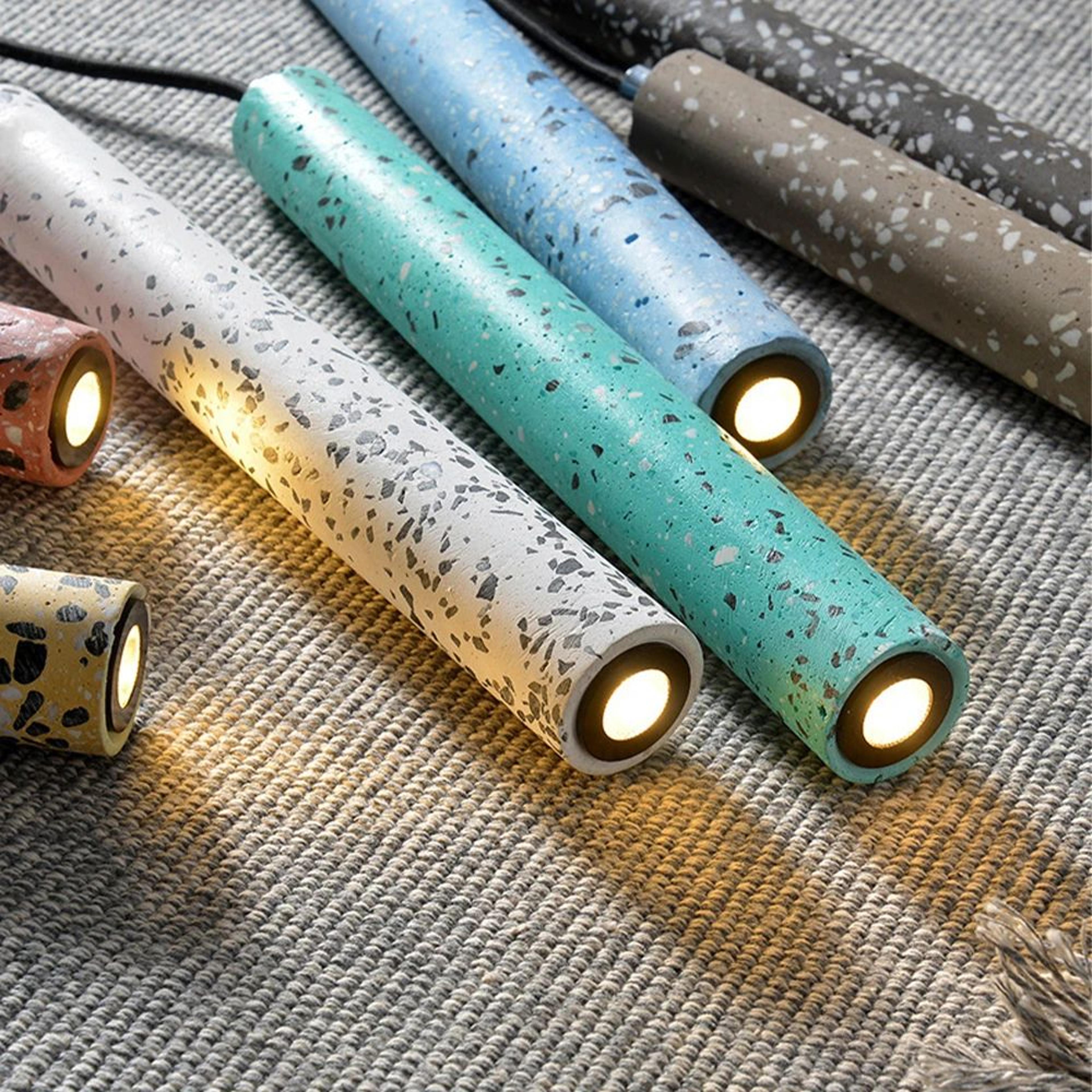 Retro Concrete Pendant Lamp  Nordic Industrial Iron  Waterstone Hanging Lamp For Dining Room Kitche 7
