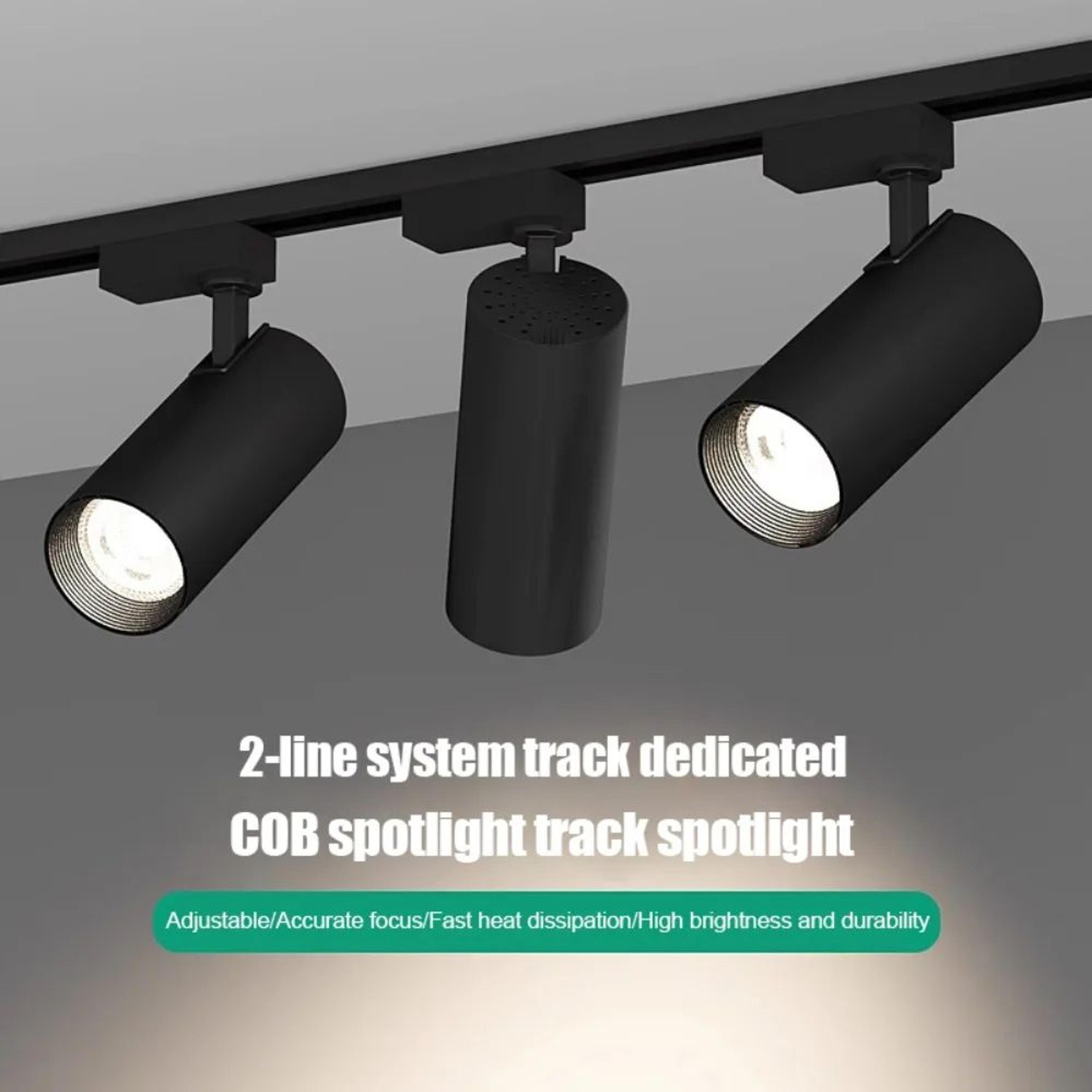 led track spotlight – 10 w 20w or 30w ceiling rail light for living room, kitchen, bedroom and clothing store lighting