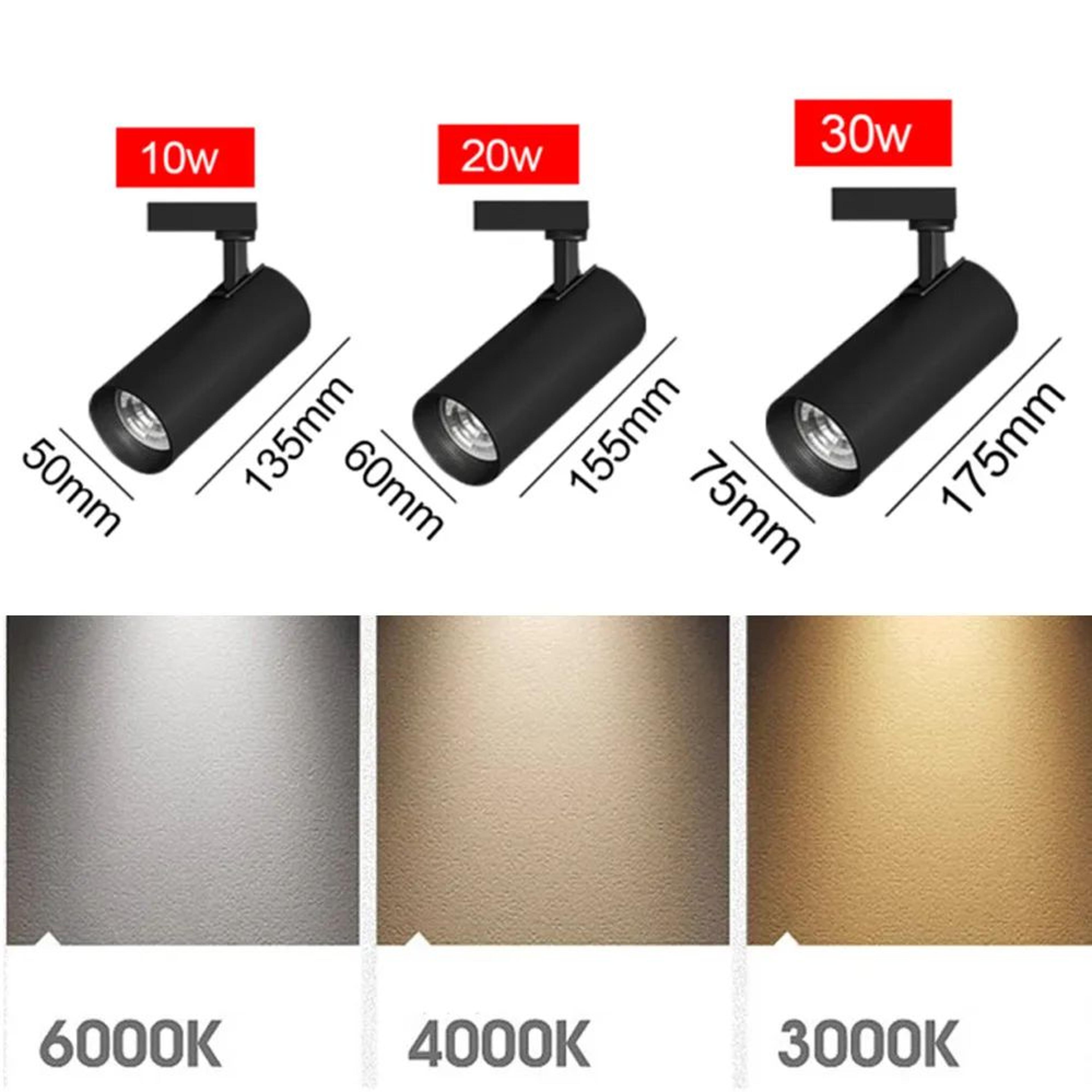 LED Track Spotlight  10 W 20W Or 30W Ceiling Rail Light For Living Room Kitchen Bedroom And Clothin 7