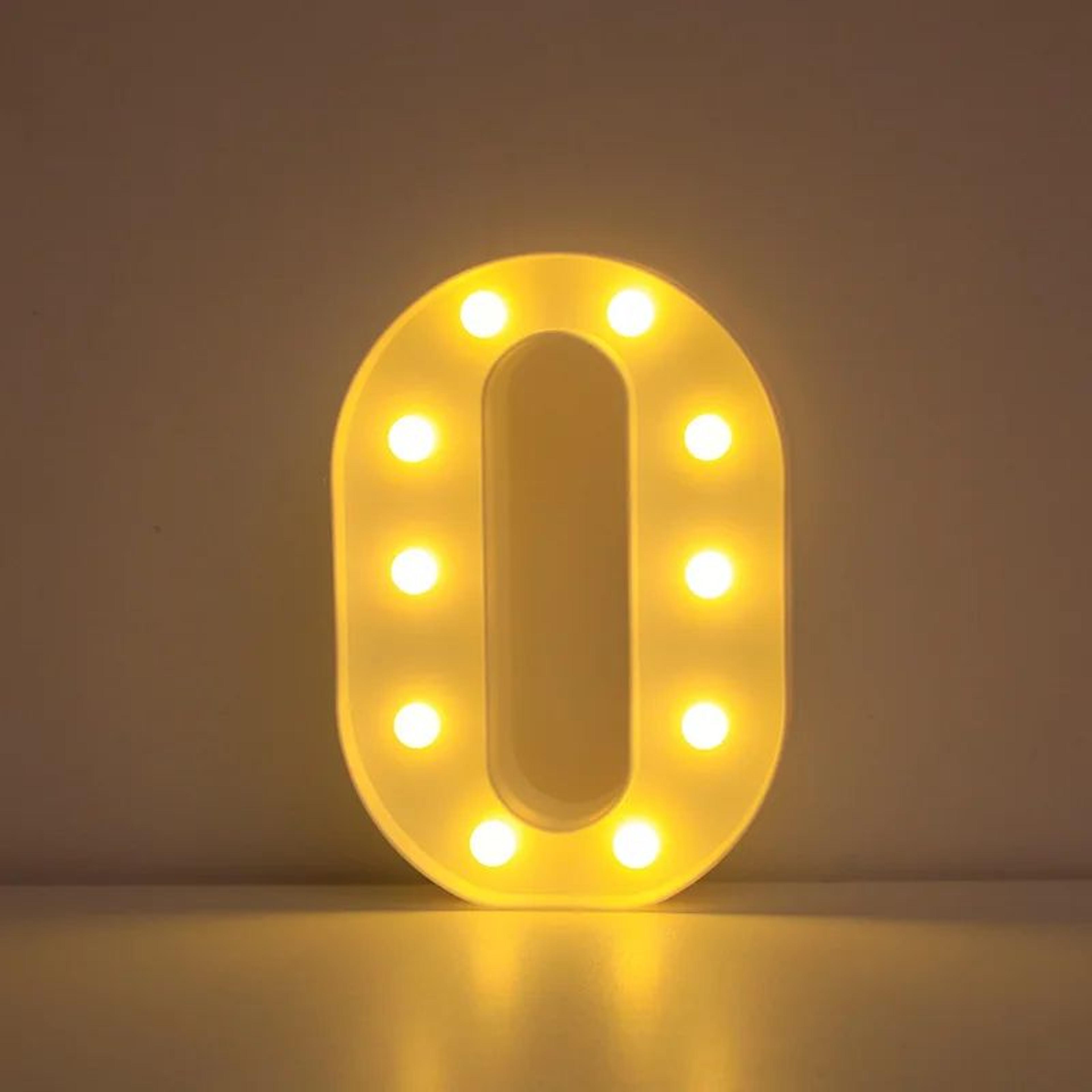 LED Letter  Number Light  866 In Warm White Battery Operated Marquee Lamp For Wedding Birthday And  18