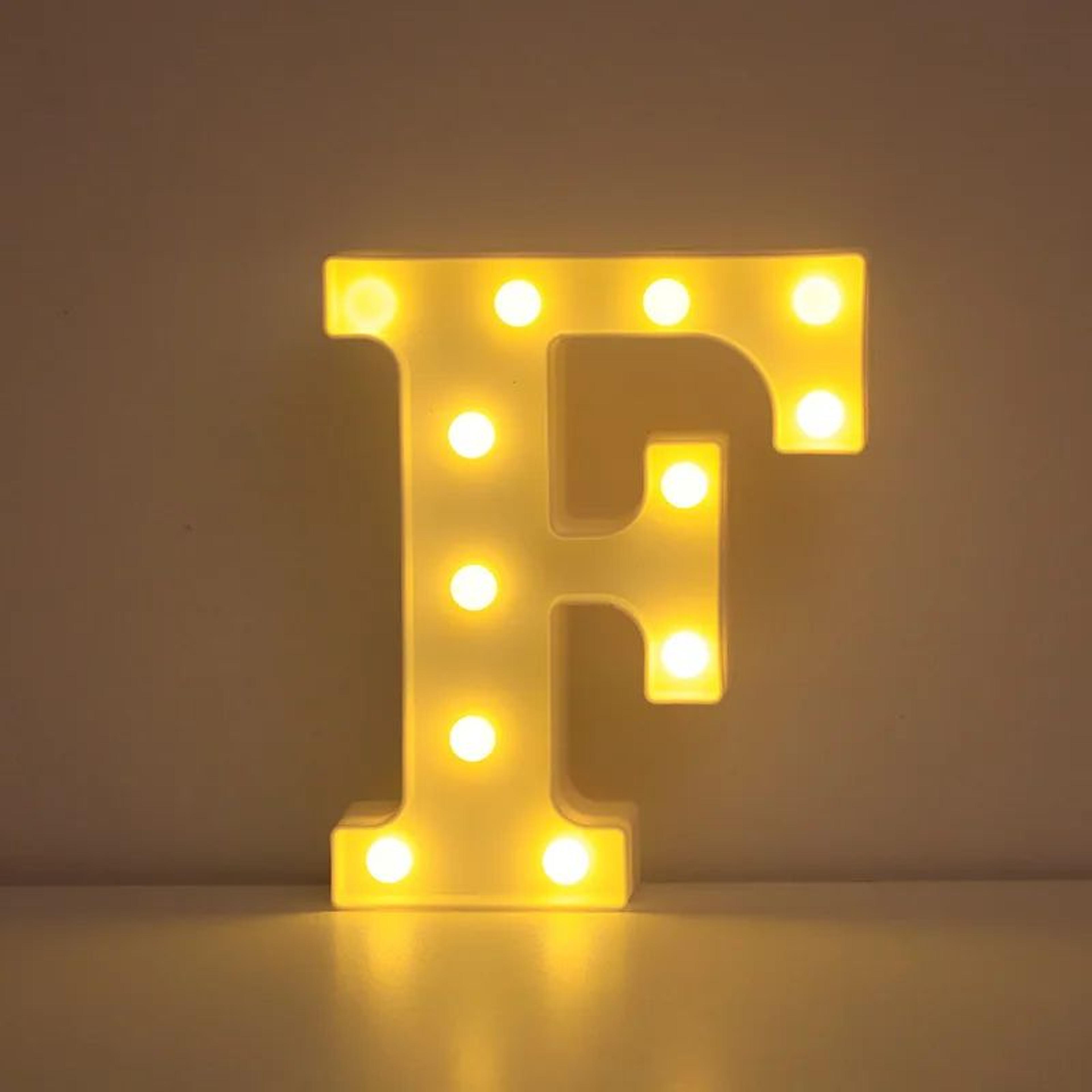 LED Letter  Number Light  866 In Warm White Battery Operated Marquee Lamp For Wedding Birthday And  9