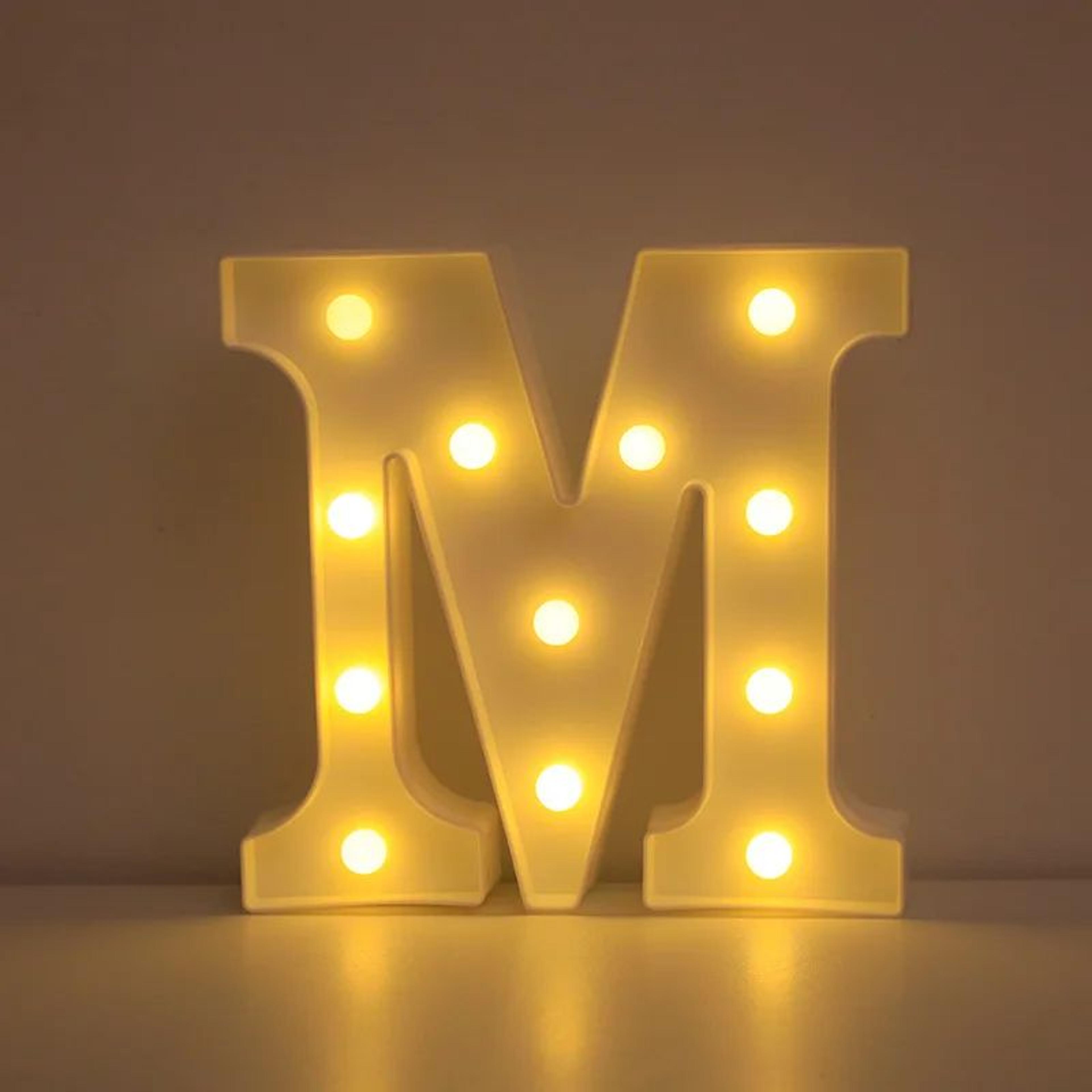 LED Letter  Number Light  866 In Warm White Battery Operated Marquee Lamp For Wedding Birthday And  16
