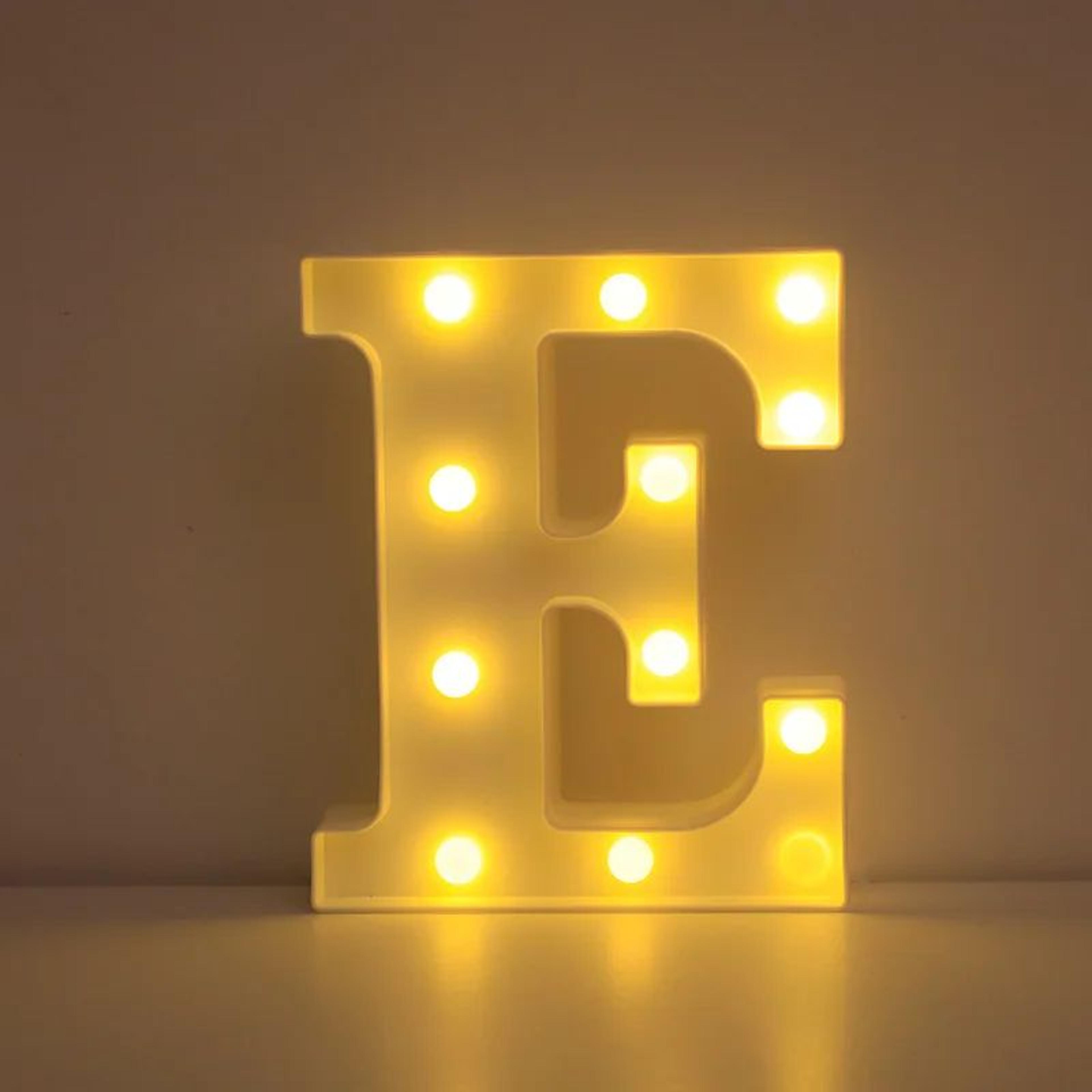 LED Letter  Number Light  866 In Warm White Battery Operated Marquee Lamp For Wedding Birthday And  8