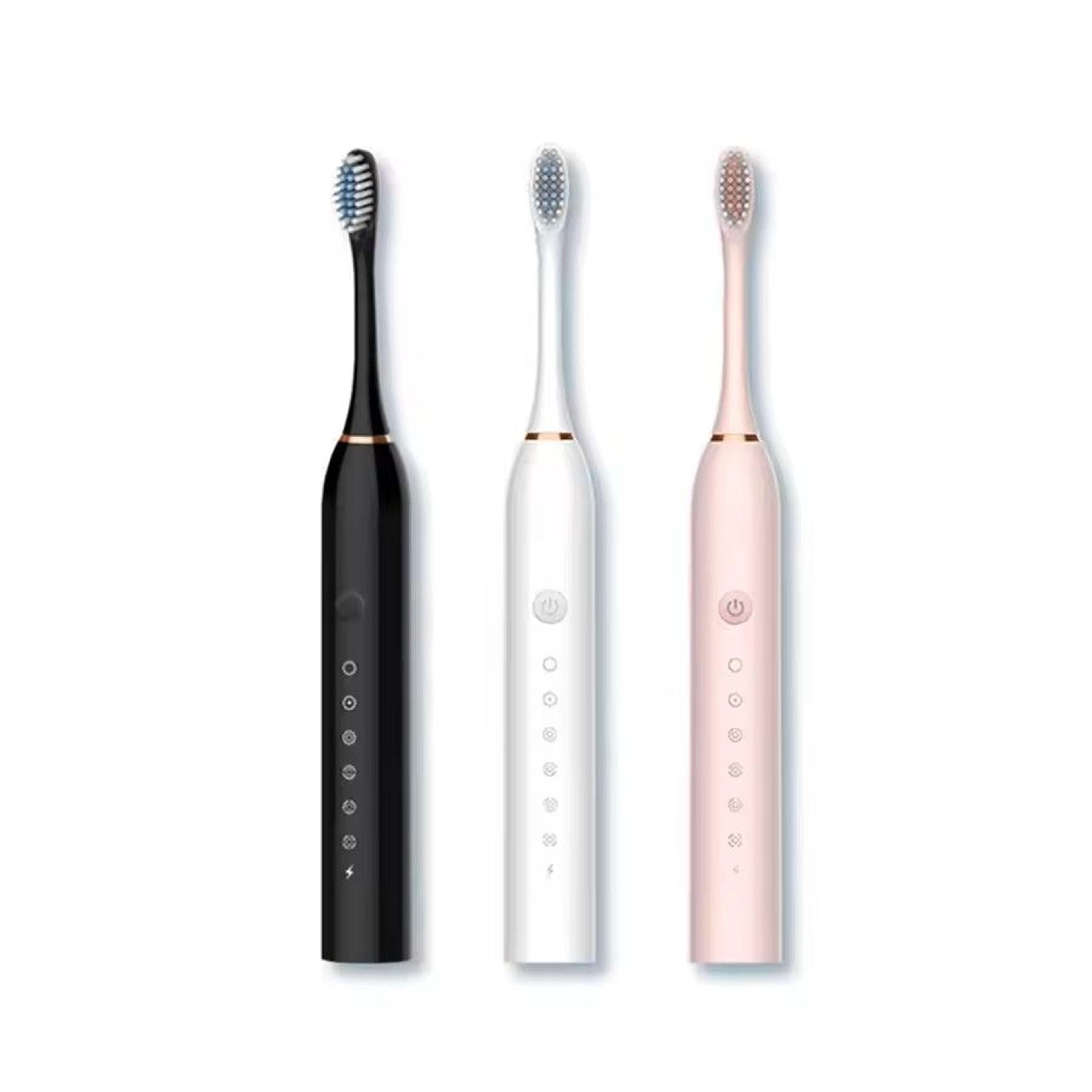 Ultrasonic Smart Sonic Electric Toothbrush Set  Adult Soft Brush Travel Kit 4