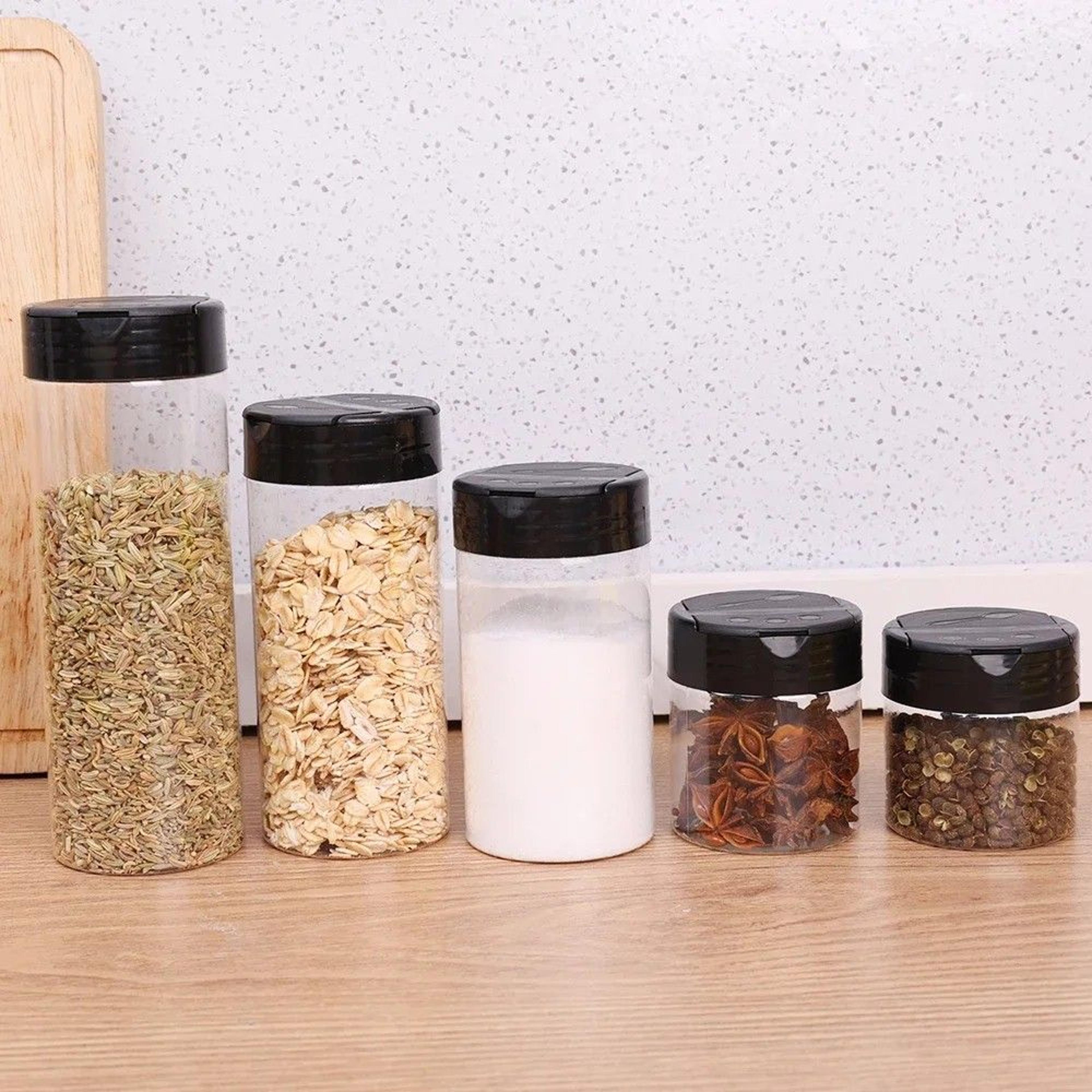Plastic Spice Jars With Shaker Lids 3