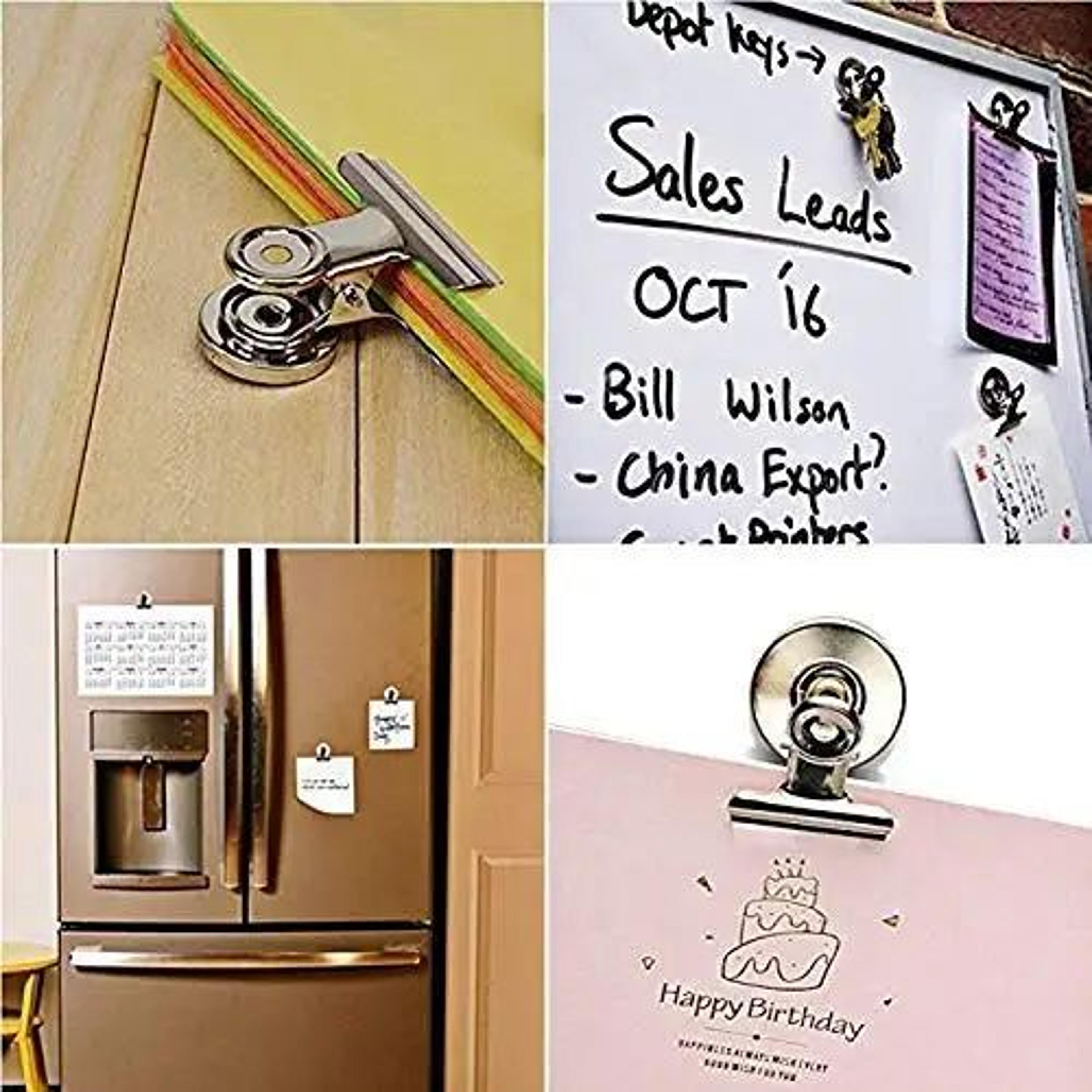 5 Pack Strong Magnetic Clips For Fridge Whiteboard And Locker Organization 6