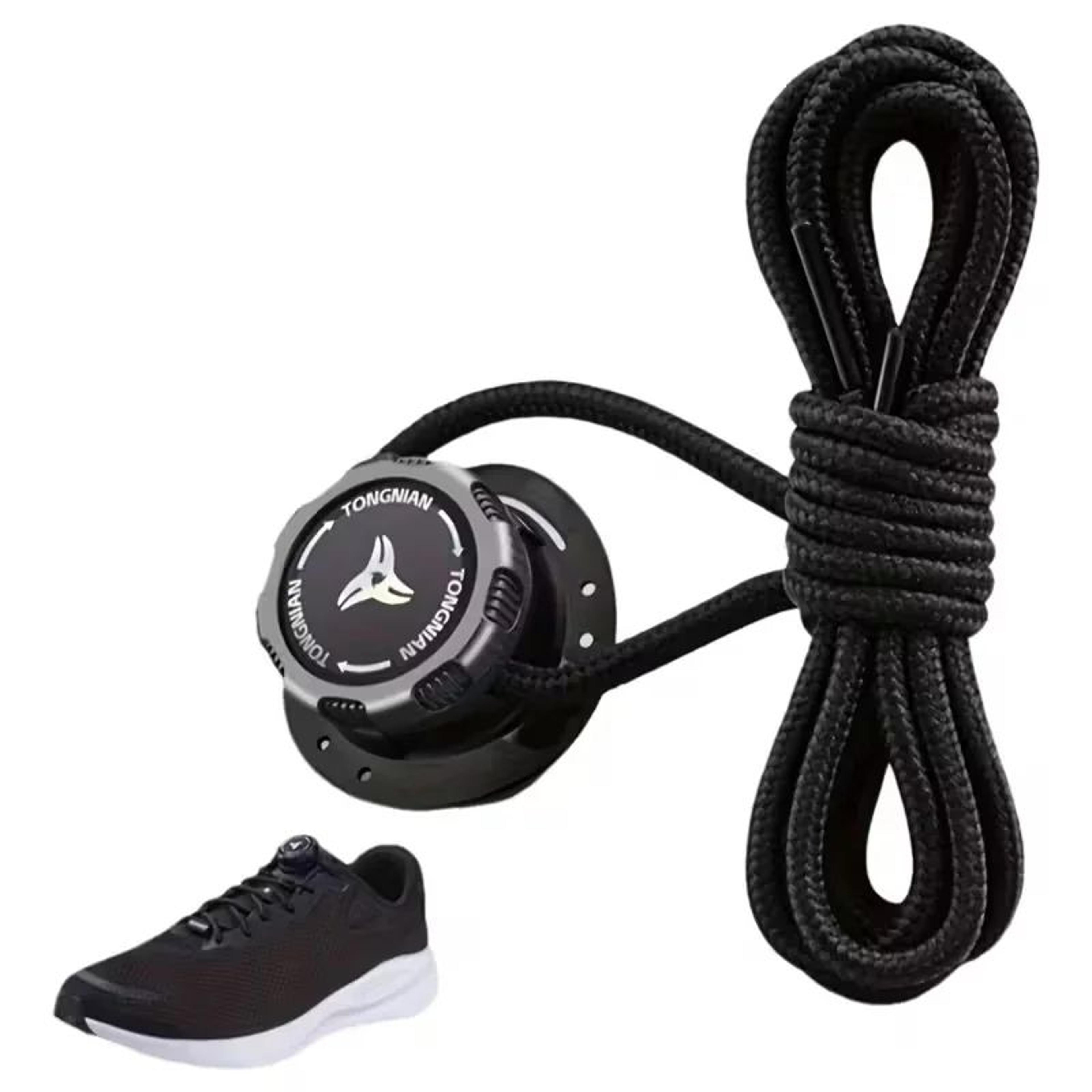 no-tie shoe locks rotating buckle quick-adjust system for sports & outdoor shoes (6pcs/1 pair)