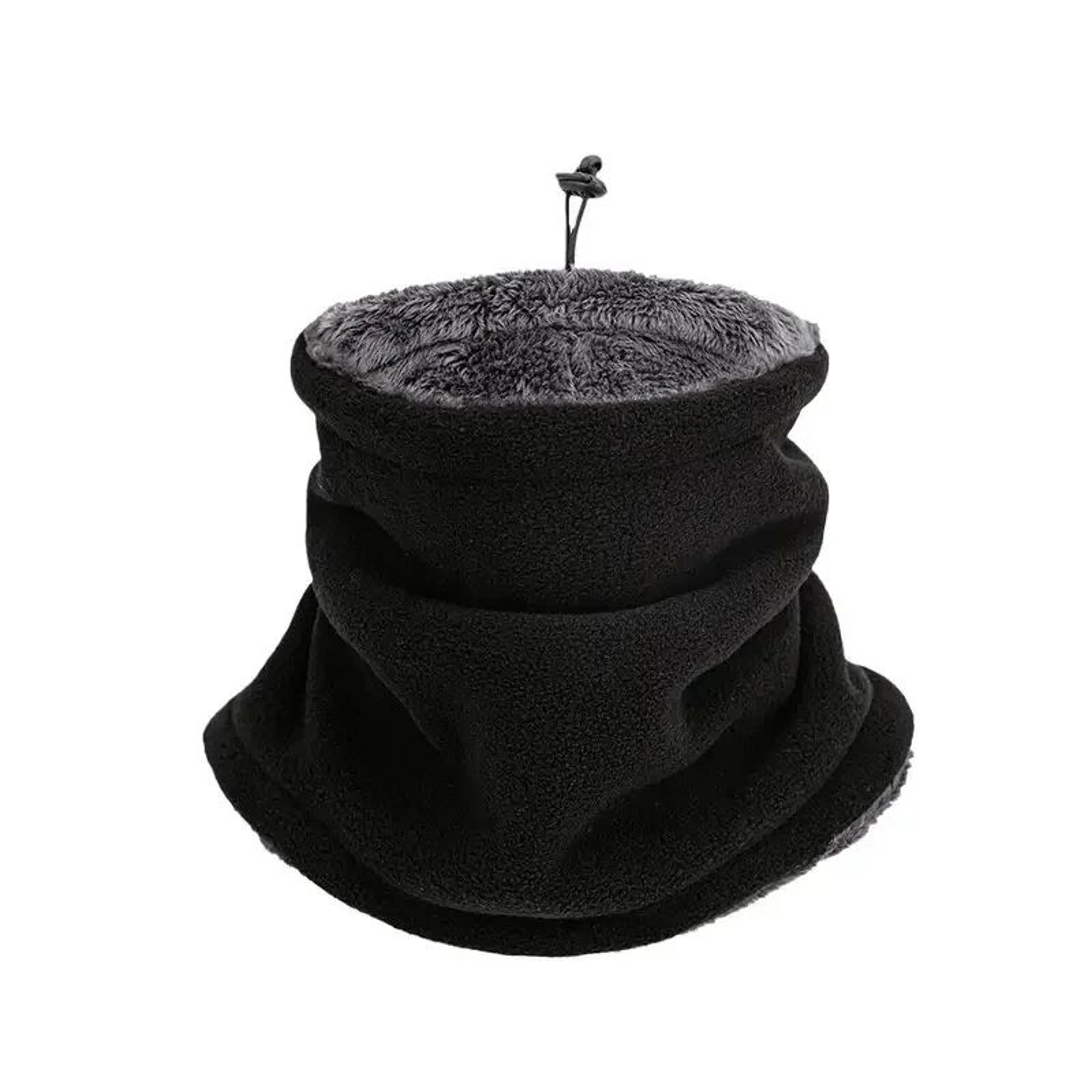 men's thermal neck gaiter windproof breathable knit with fleece lining for winter cycling & outdoors