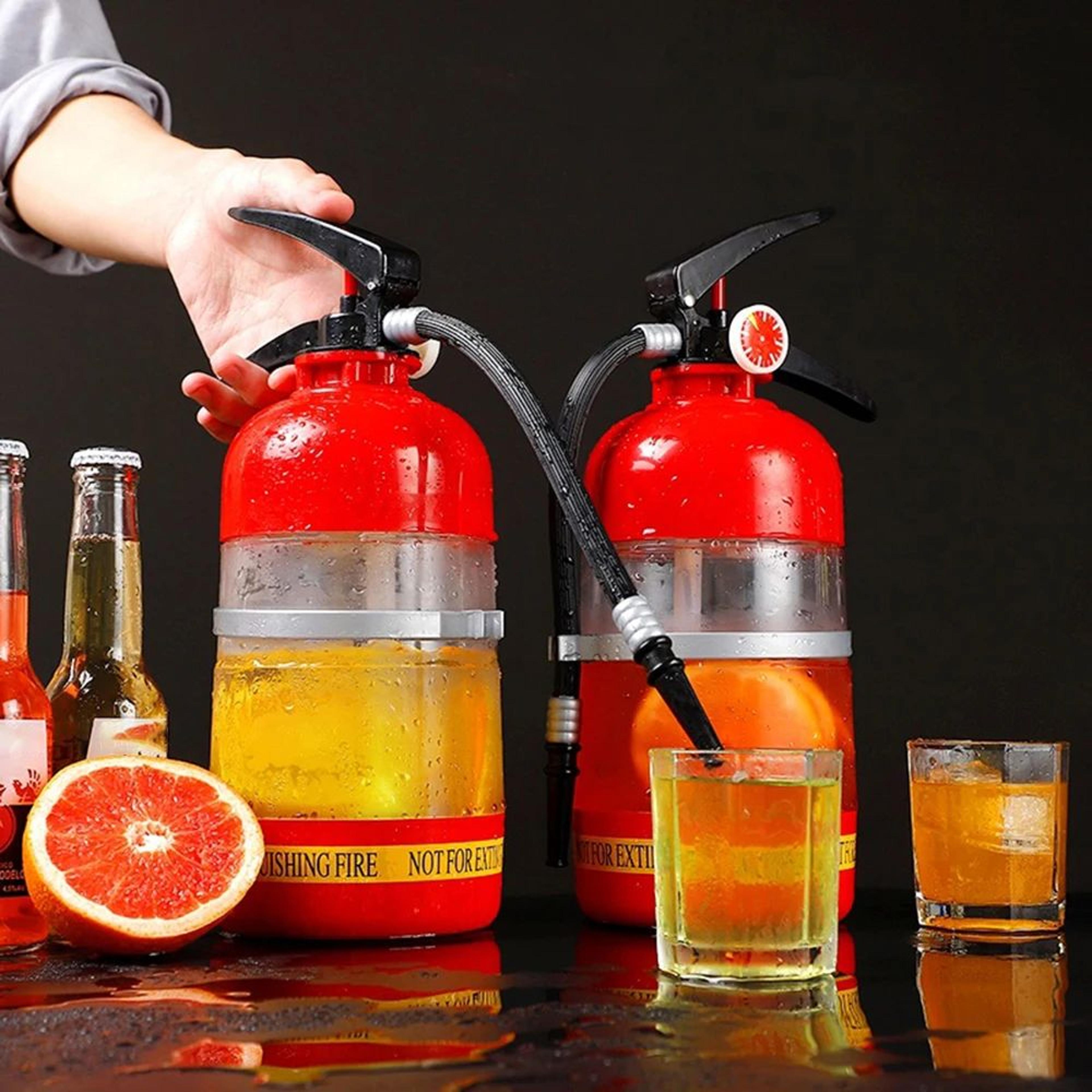1.5l fire extinguisher drink dispenser – fun beverage pourer for wine, beer, and spirits at parties and bars
