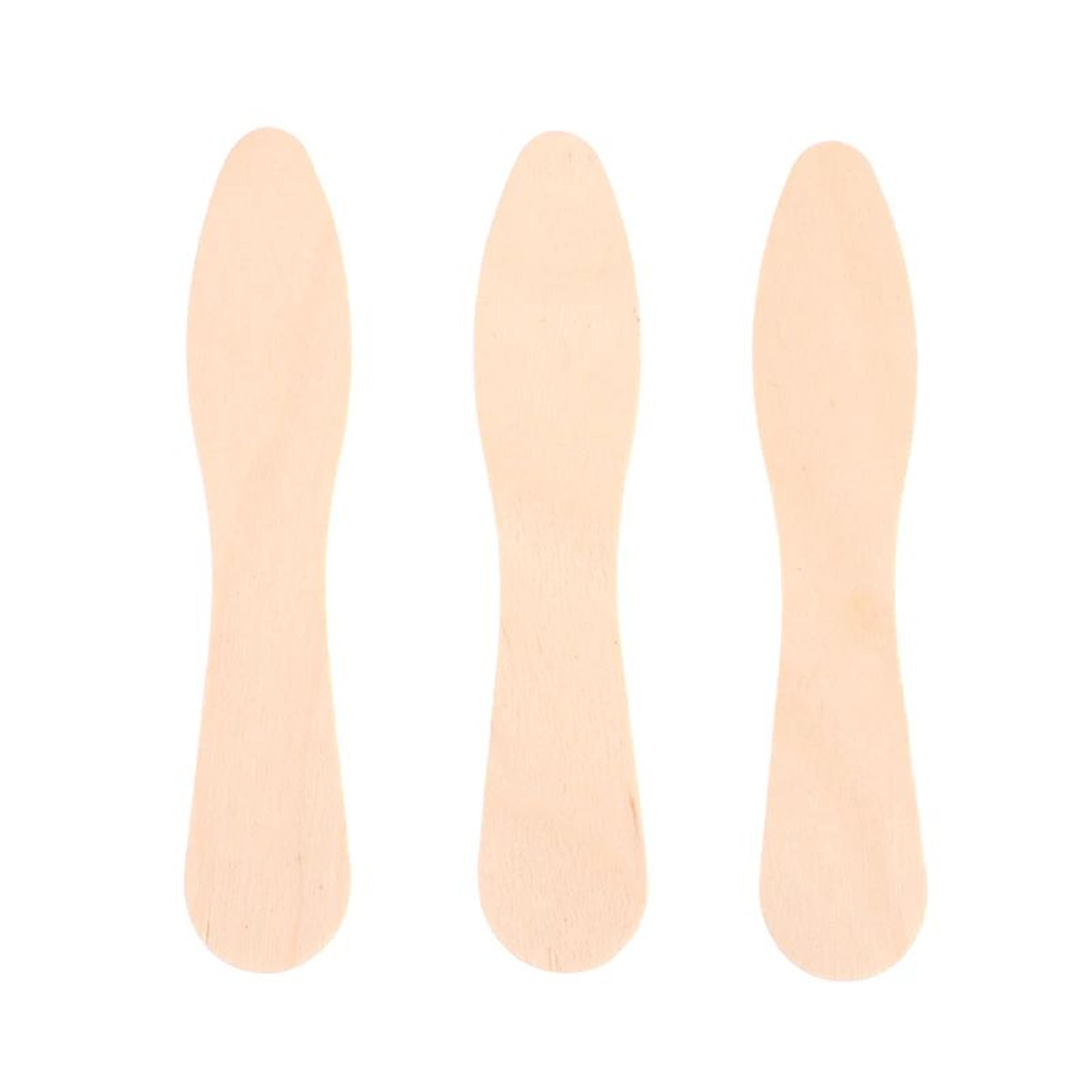 50 Pcs Disposable Wooden Waxing Sticks Body Hair Removal Spatula 9