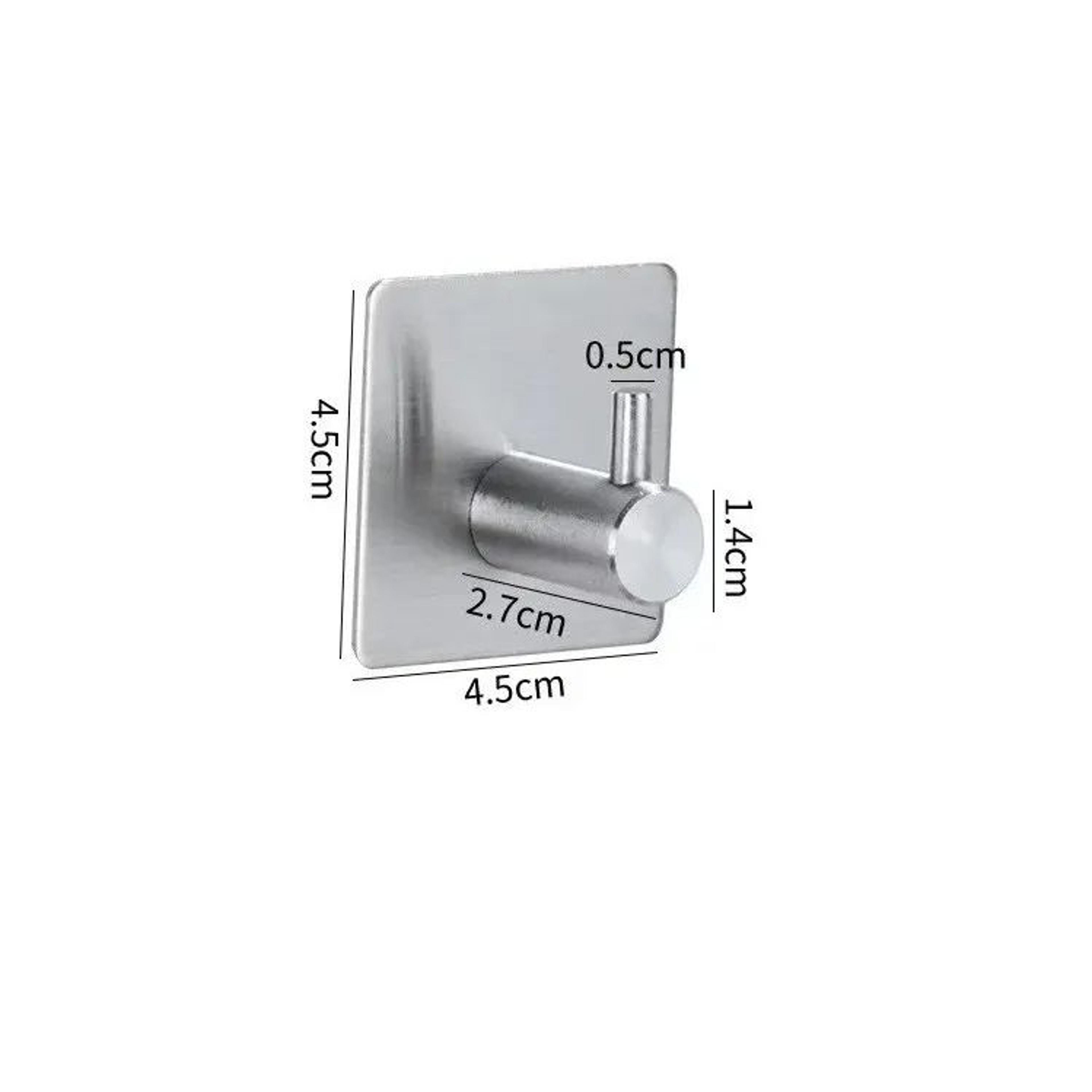Stainless Steel Antirust Wall Hooks  SelfAdhesive Towel  Clothes Rack For Home Kitchen  Bathroom St 11