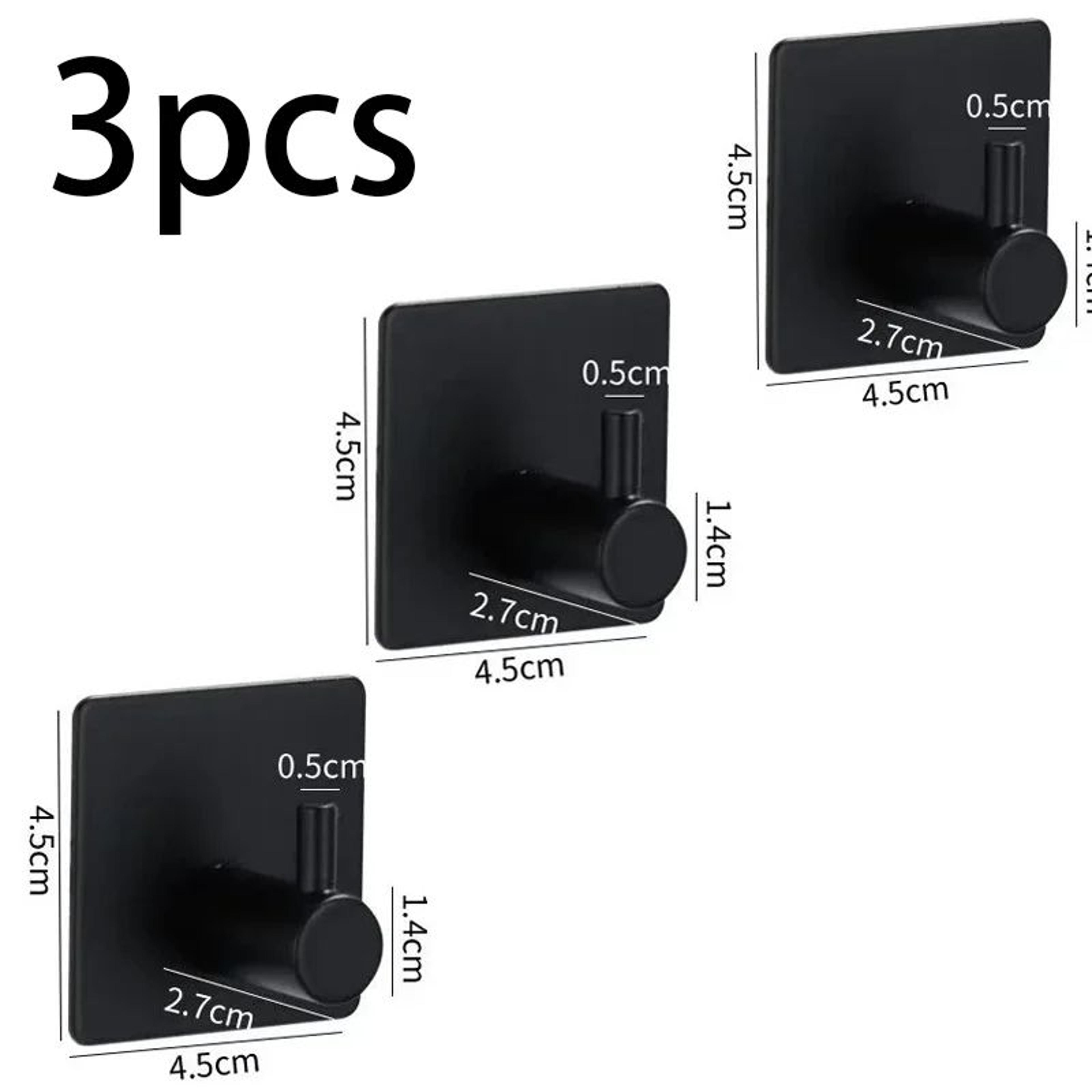 Stainless Steel Antirust Wall Hooks  SelfAdhesive Towel  Clothes Rack For Home Kitchen  Bathroom St 13