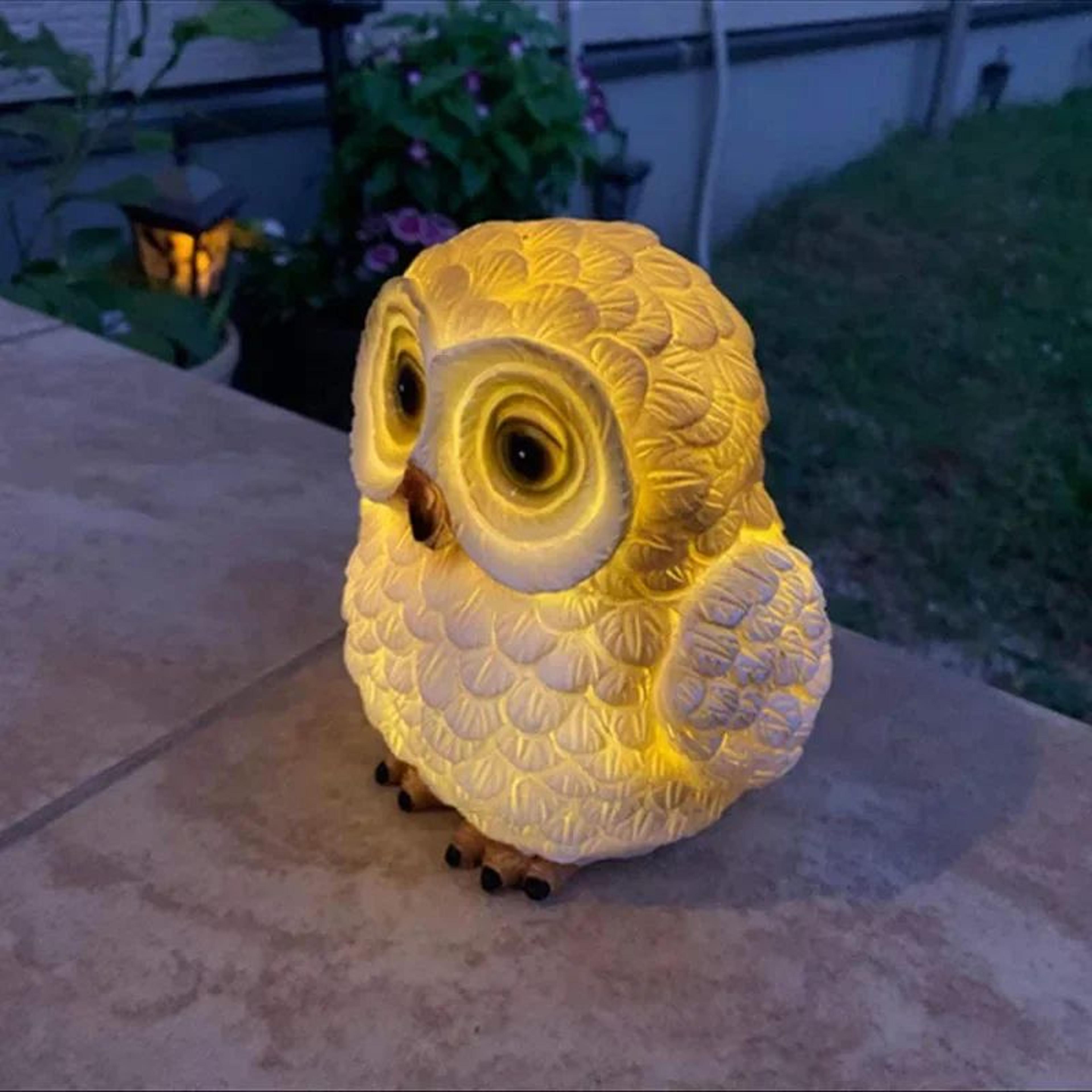 Solar Owl Garden LED Night Light 2