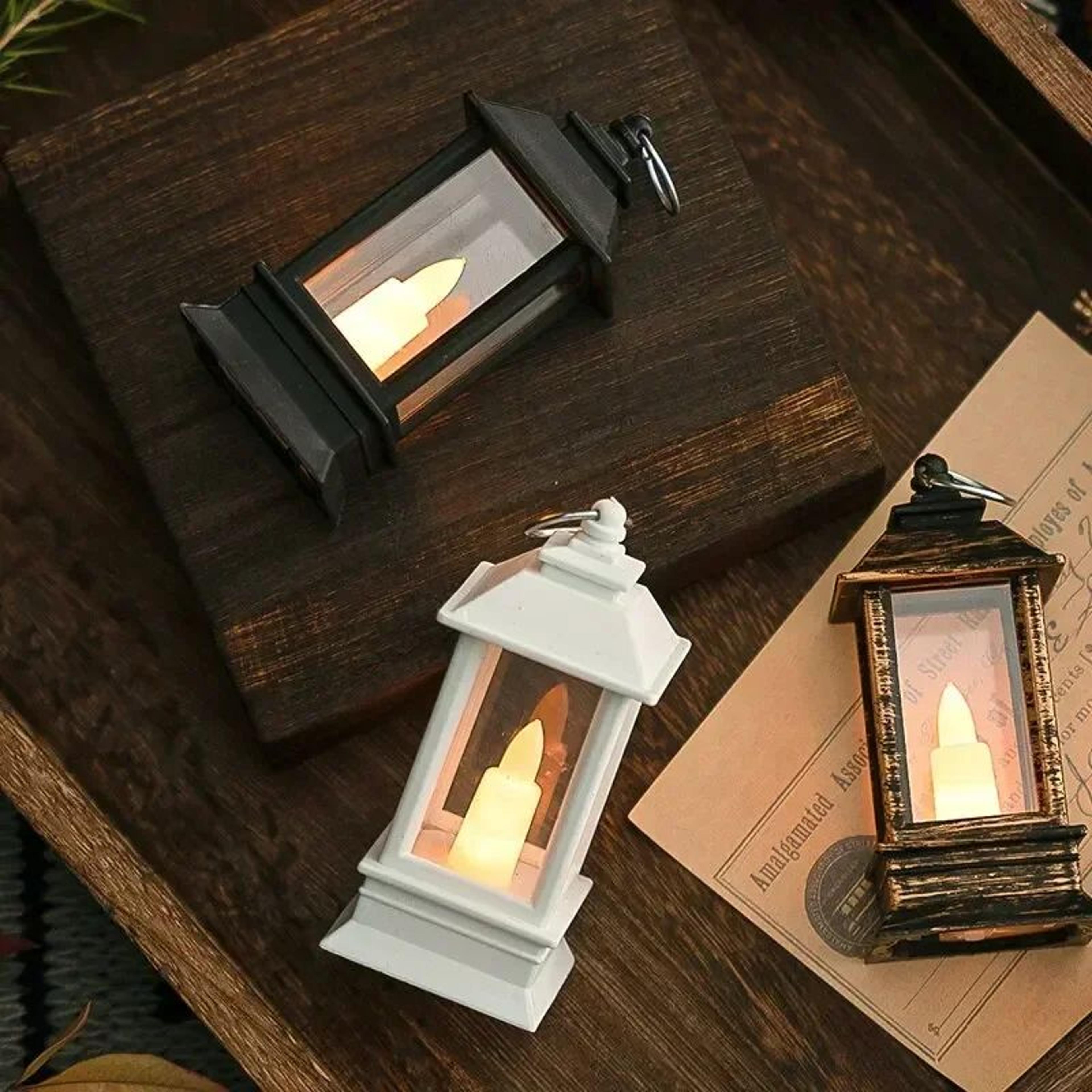 Vintage LED Oil Lamp Night Light 3