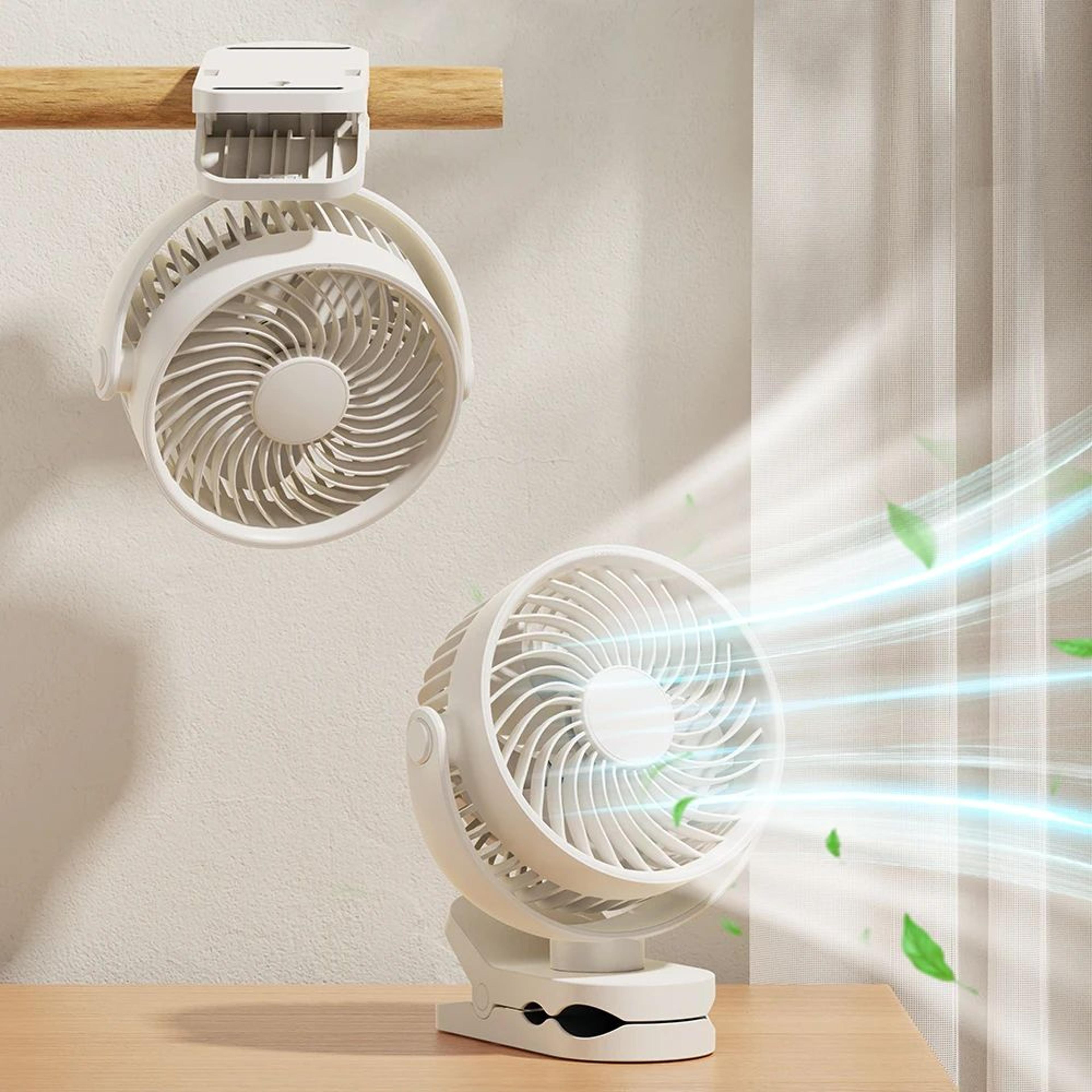 wall mounted rechargeable clip on silent fan