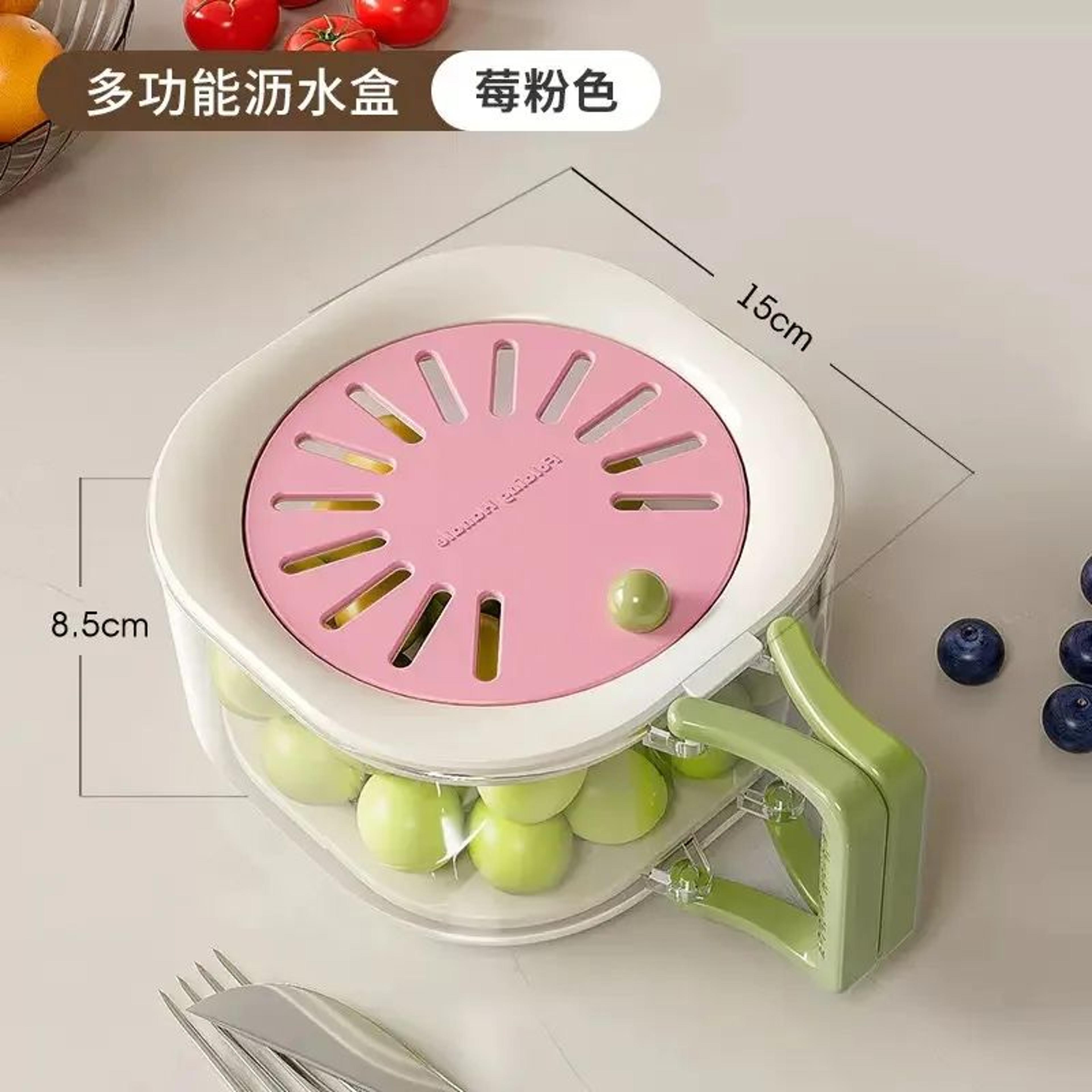 2 In 1 Double Layer Fruit Drainer Basket 8