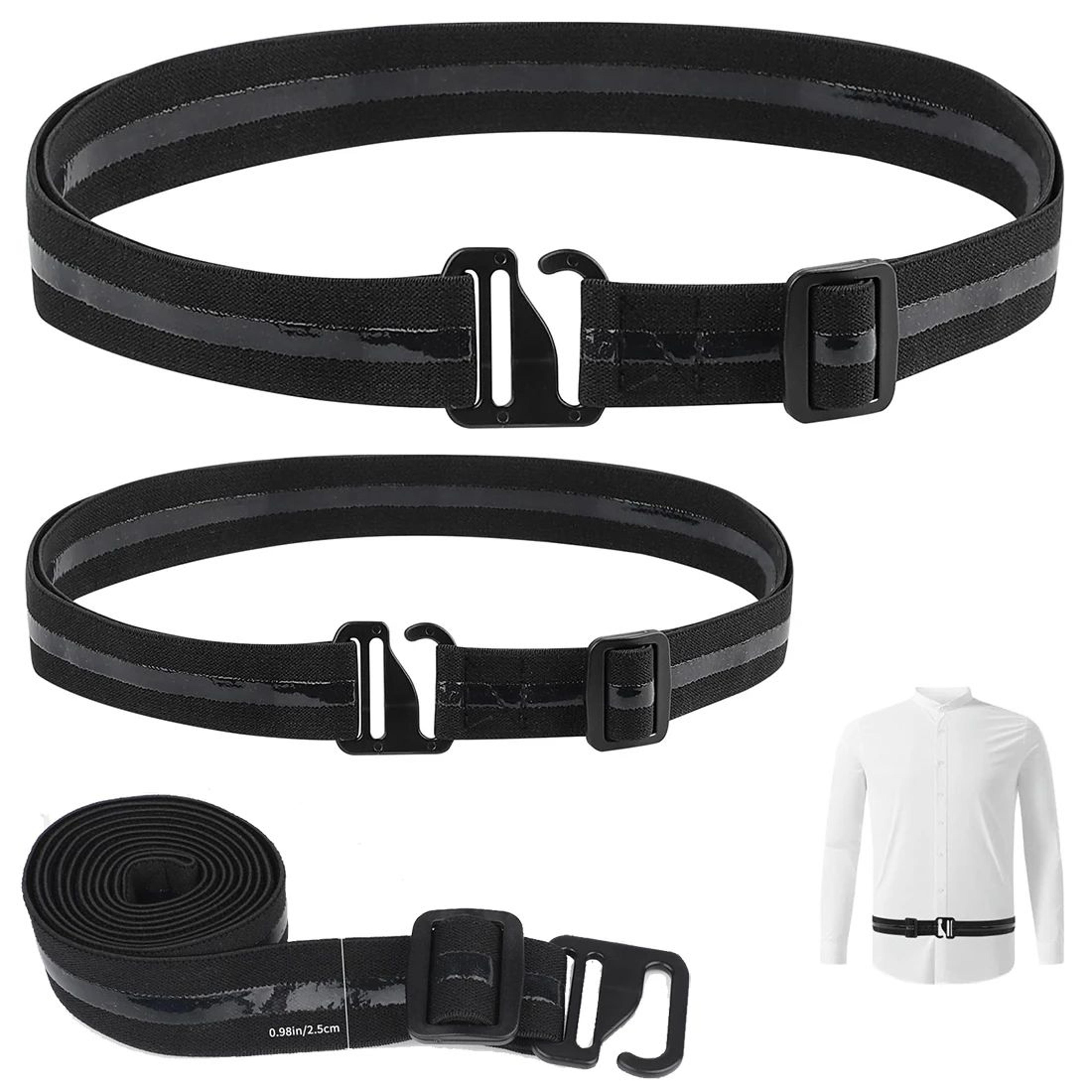 adjustable shirt stay belt for men