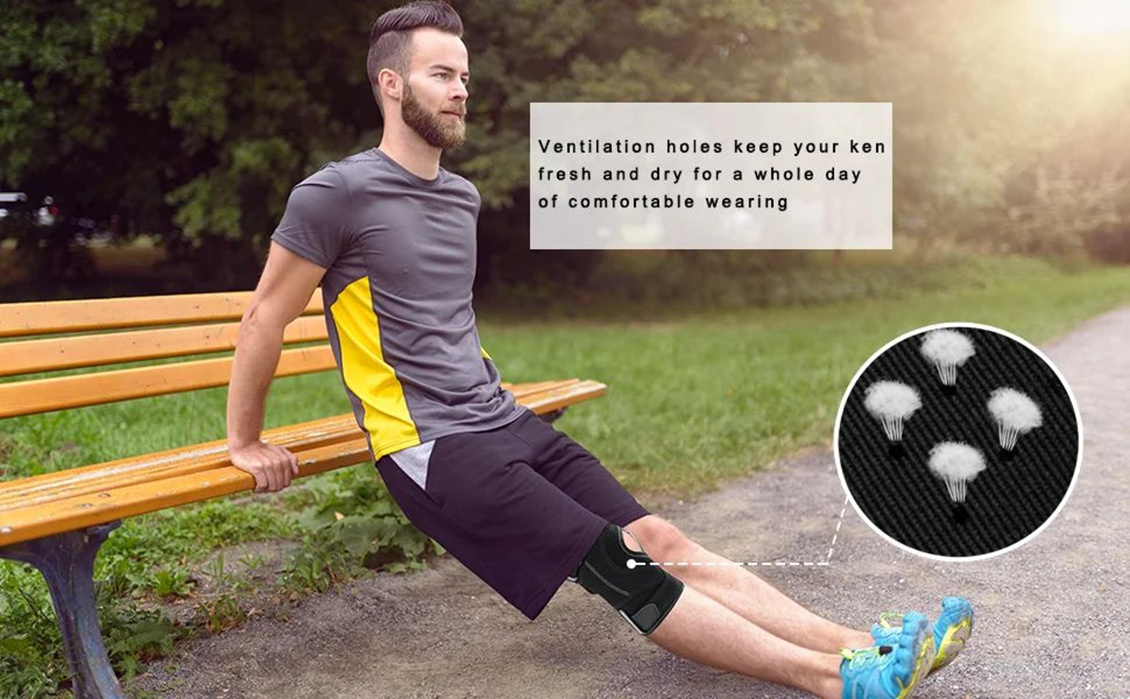 Hinged Knee Brace With Side Stabilizers 6