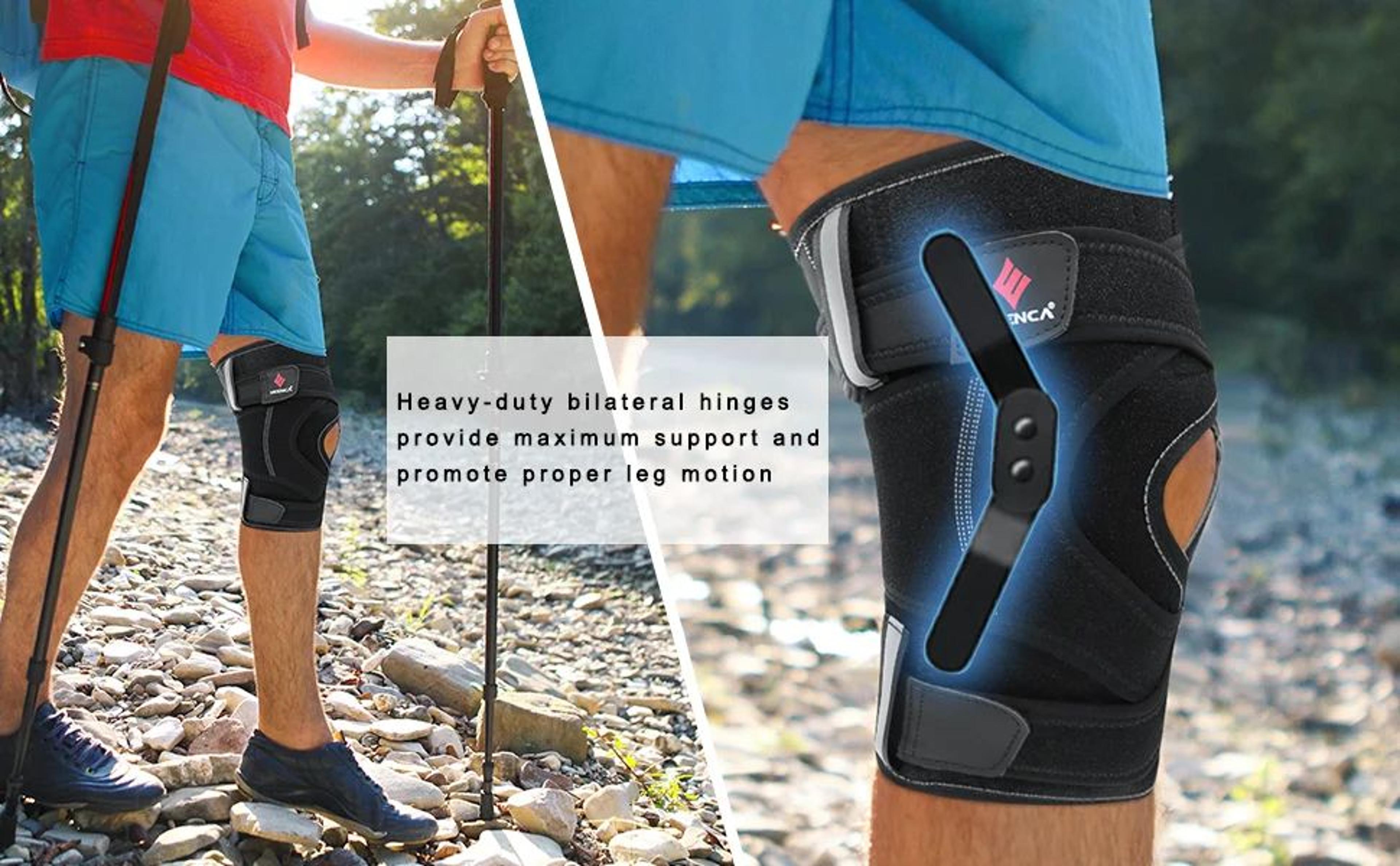 Hinged Knee Brace With Side Stabilizers 7