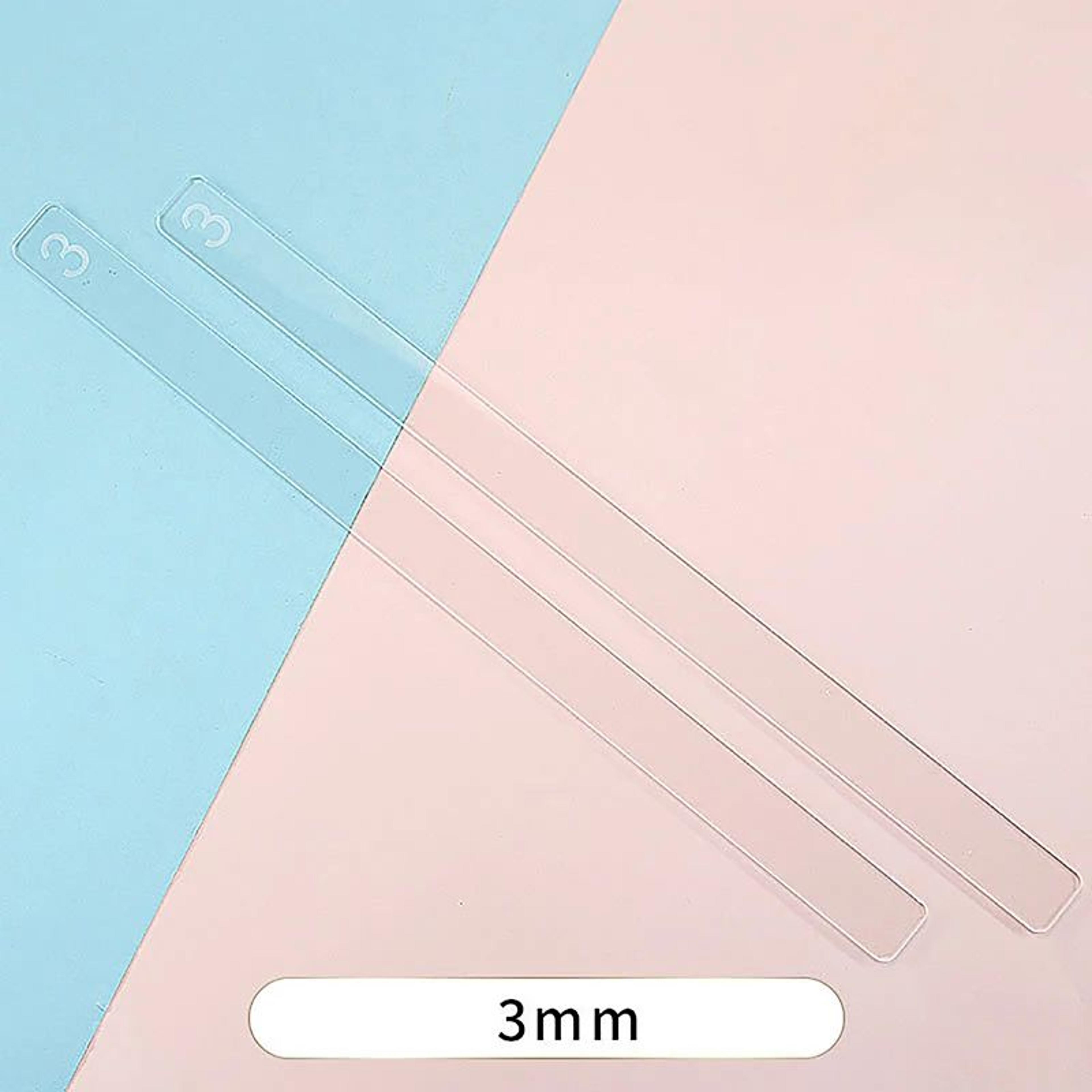 Acrylic Baking Ruler  Pastry Thickness Tool Set 14