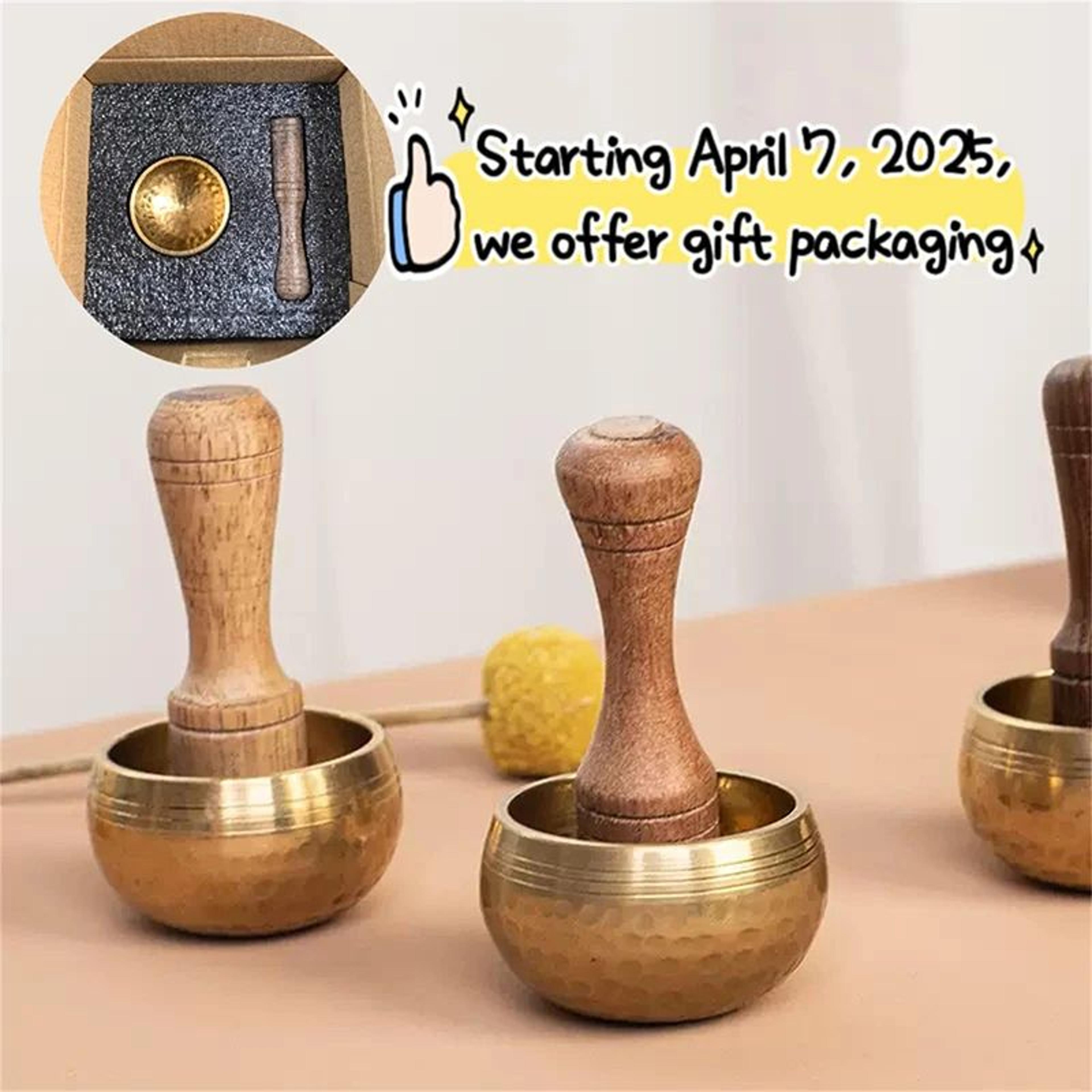 Traditional Tibetan Brass Singing Bowl For Meditation 2