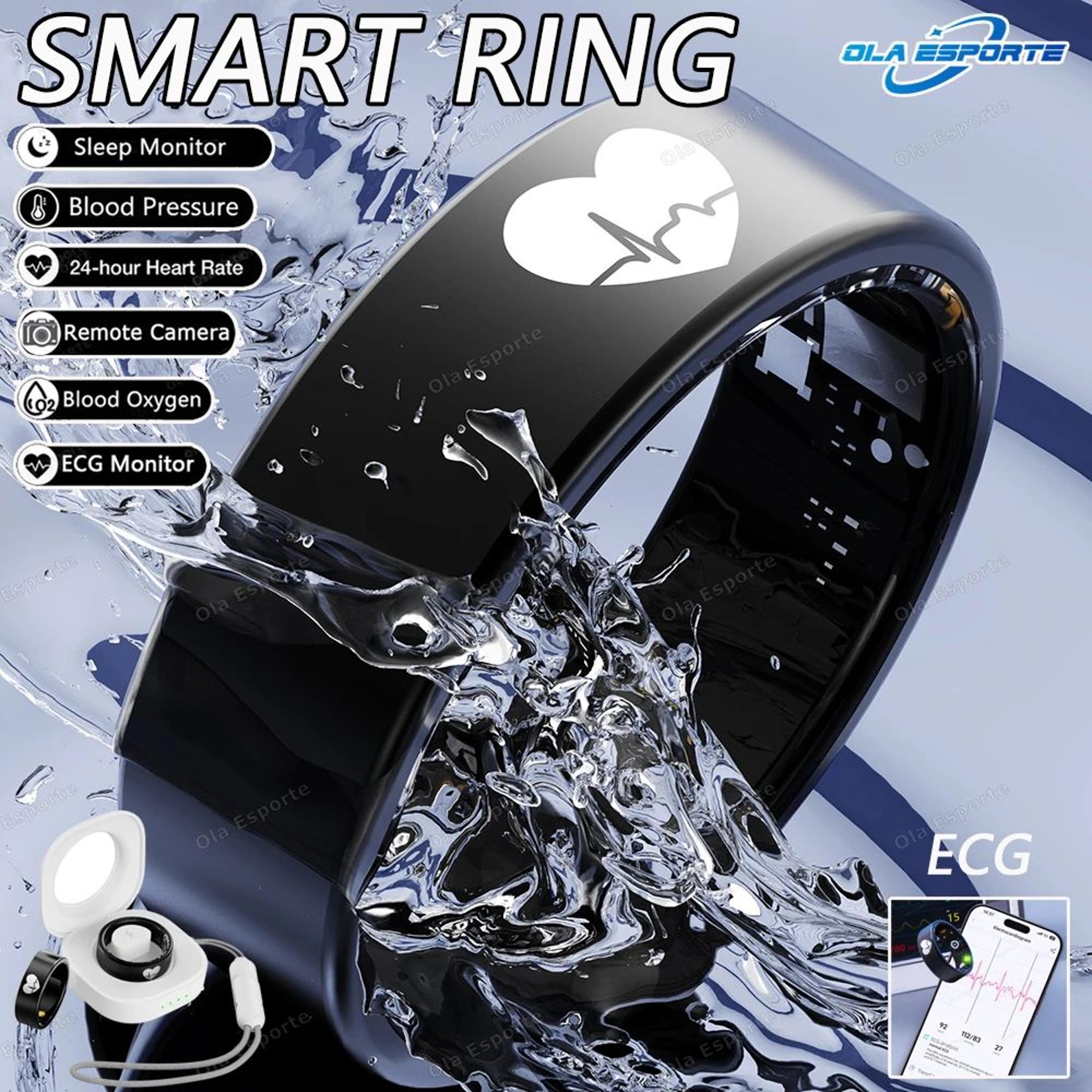 r30 smart health ring ecg heart rate blood pressure sleep tracker