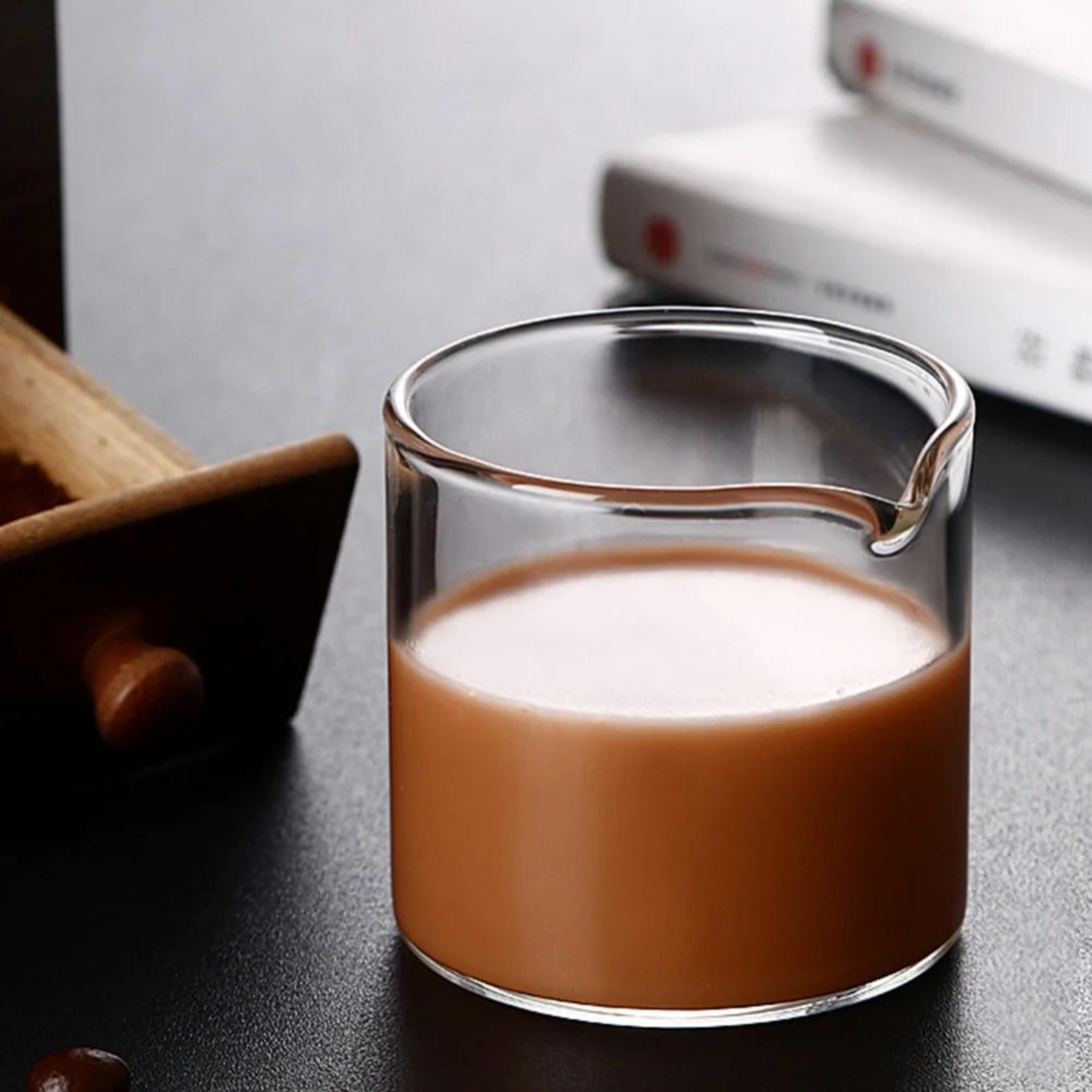 glass espresso measuring cup