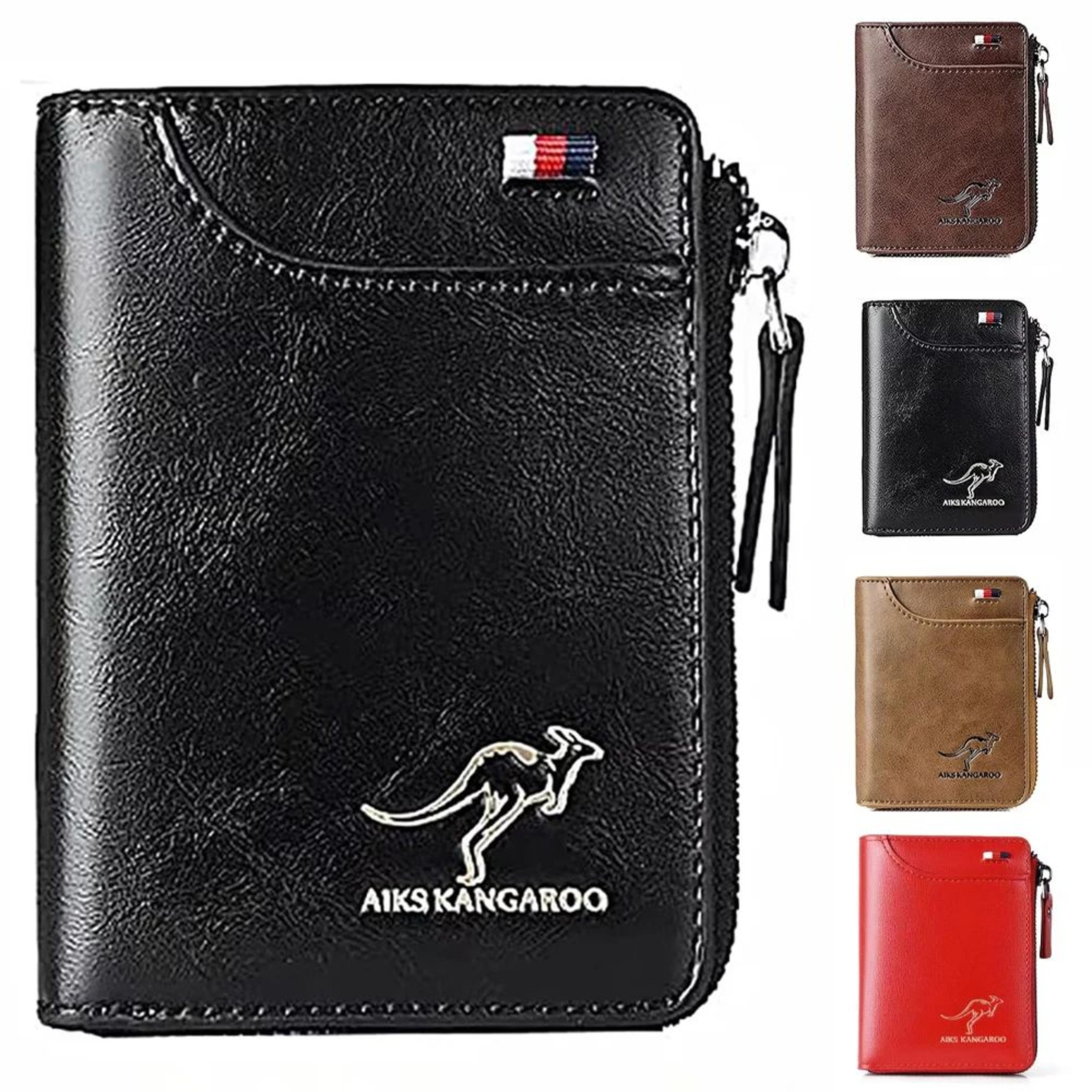 leather rfid business card wallet