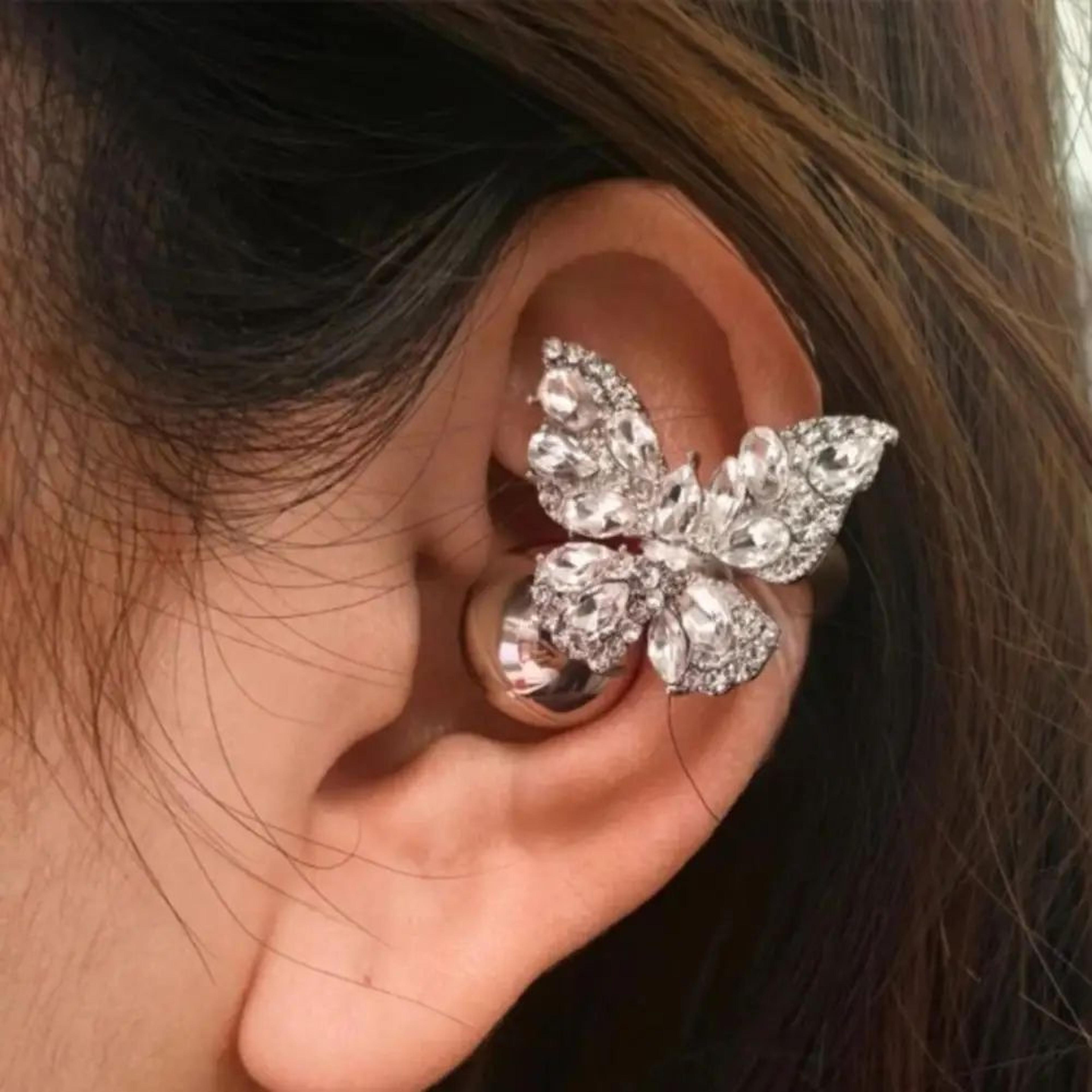 rhinestone earbud clip decoration