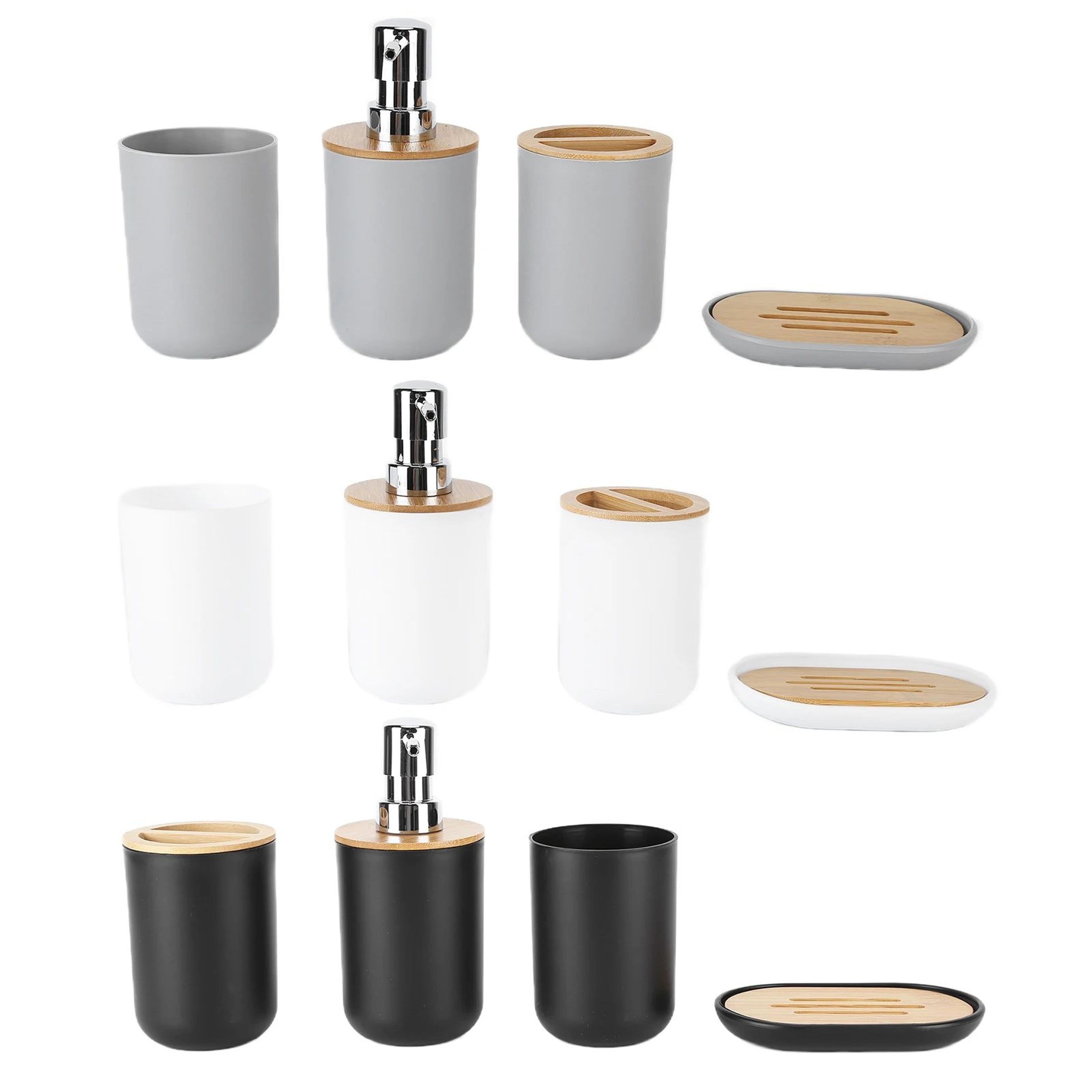 Bamboo Bathroom Accessory Set 3