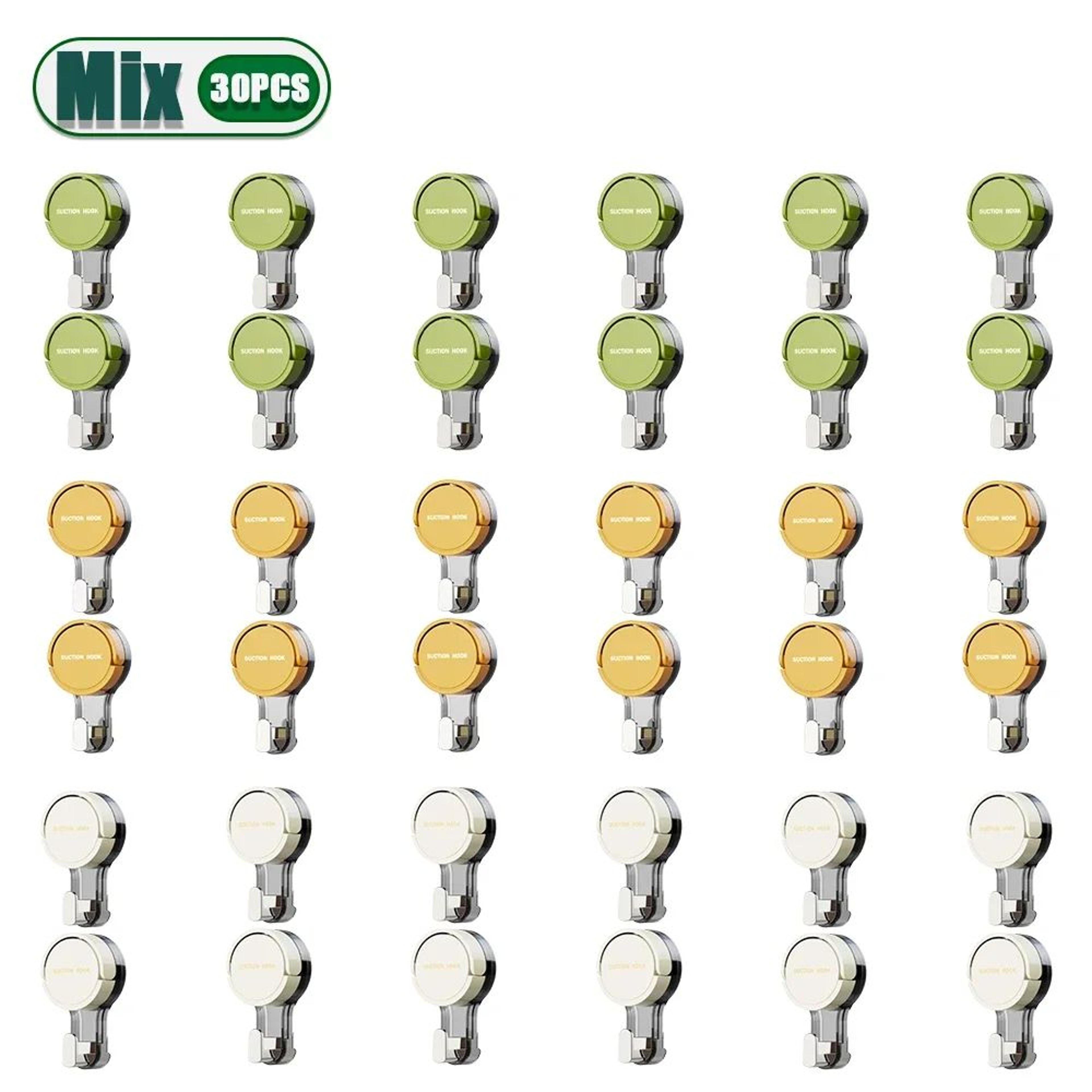 Reusable Suction Cup Hooks Set 26